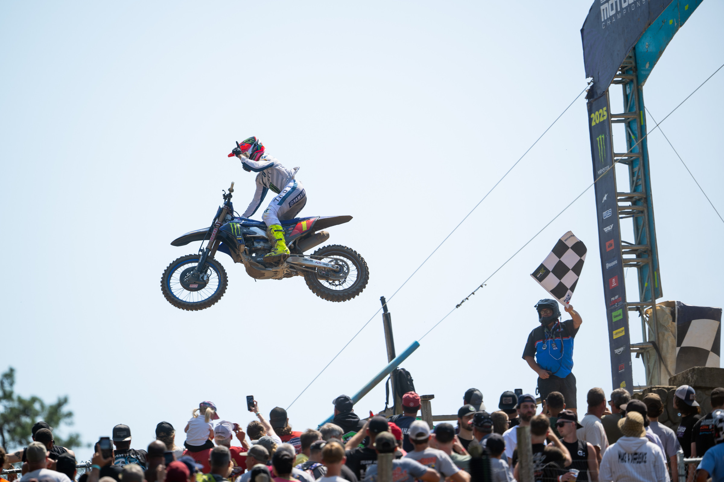 Haiden Deegan scores the moto one 250 Class race win.
