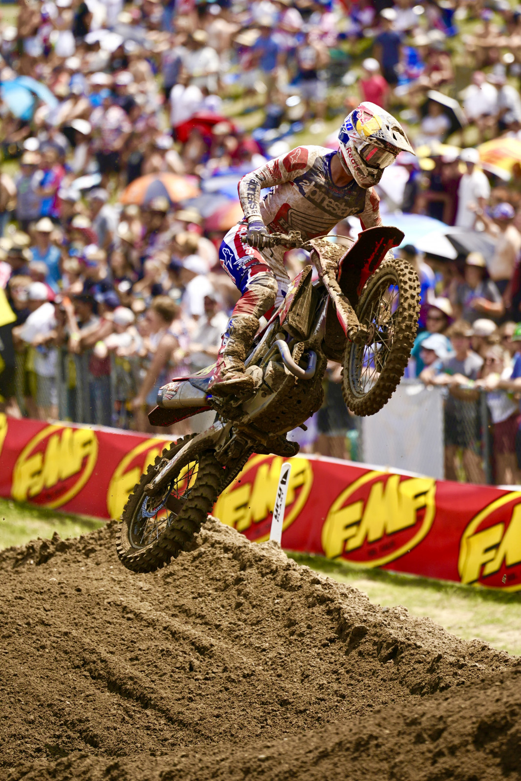 Dave Zielinski's photo of Jett doing his skip-jump at the end of the whoops into the backside berm before the finish line.