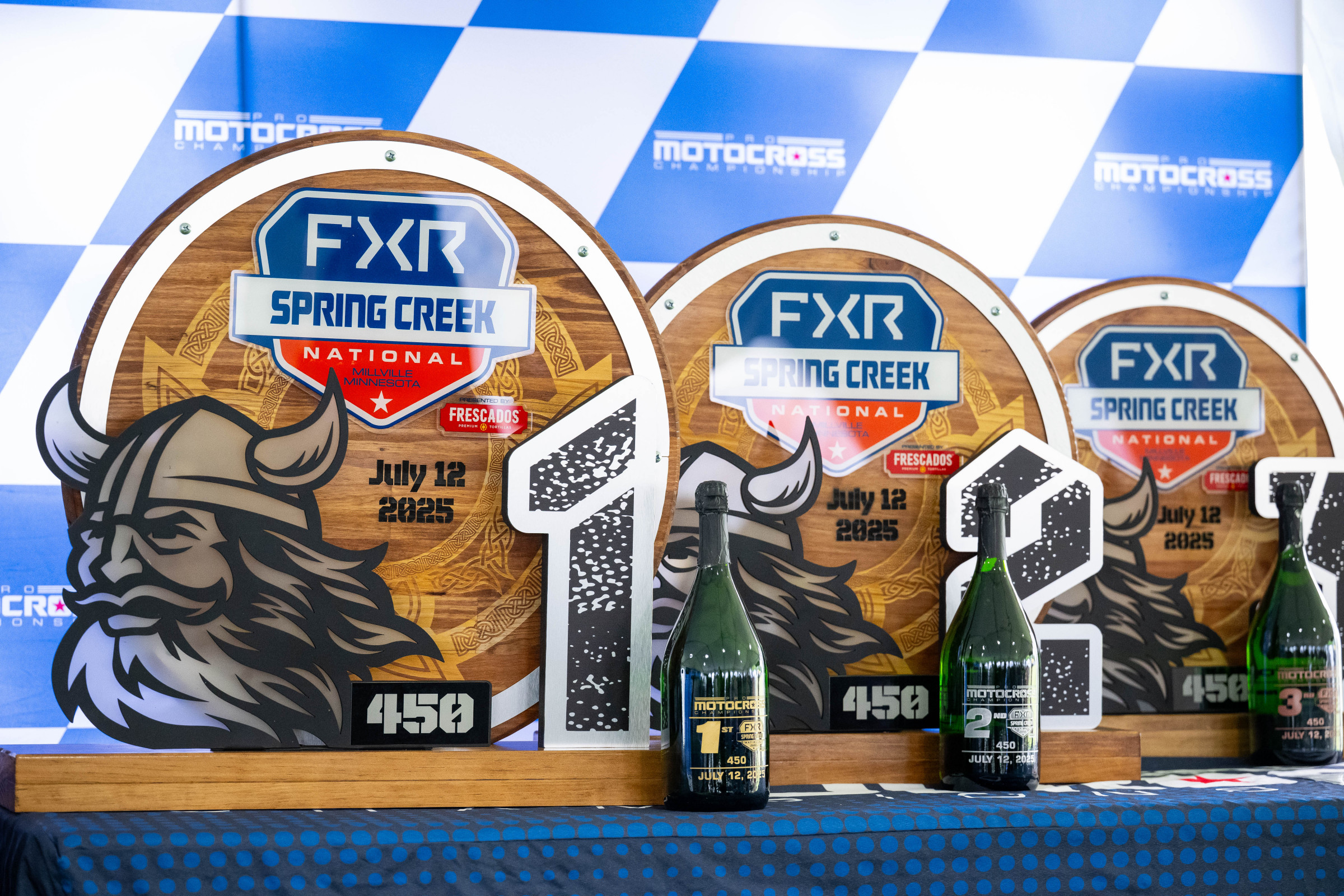 The Spring Creek National trophies for this weekend.