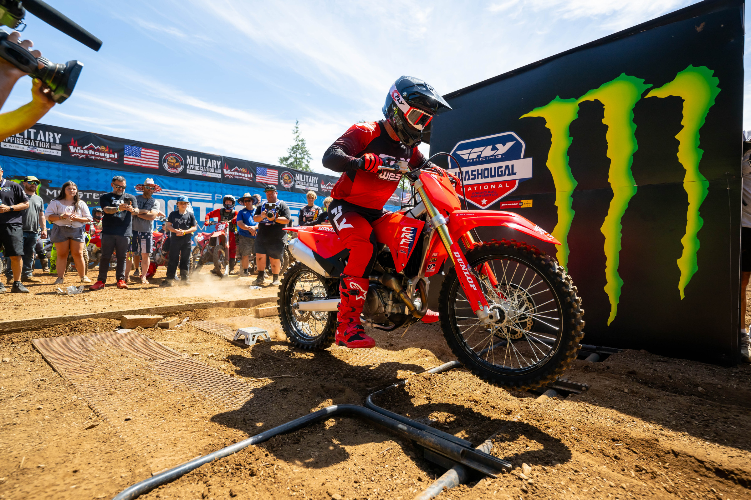 JT hits a practice start.