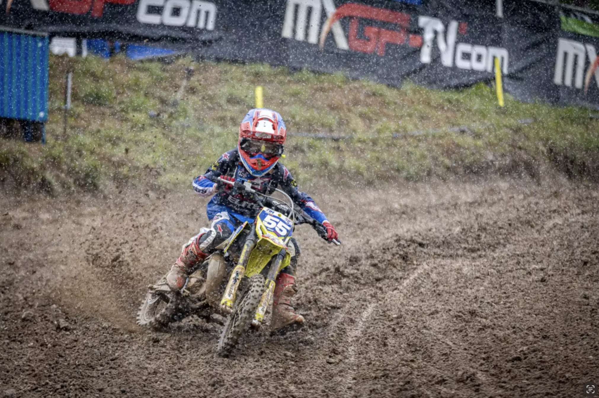 Kannon Zabojnik at the 2025 FIM Junior World Motocross Championship in France