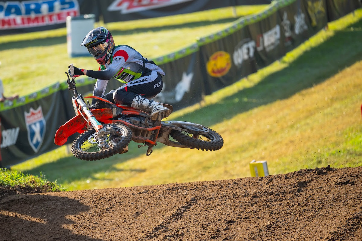 KTM rider Sawyer Gieck took another win, this time in 85cc (10-12) Limited.