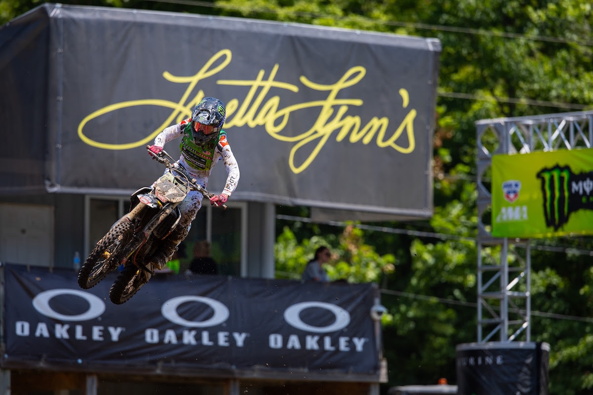 GASGAS rider Colt Martin earned his second moto win of the week in Supermini 2.