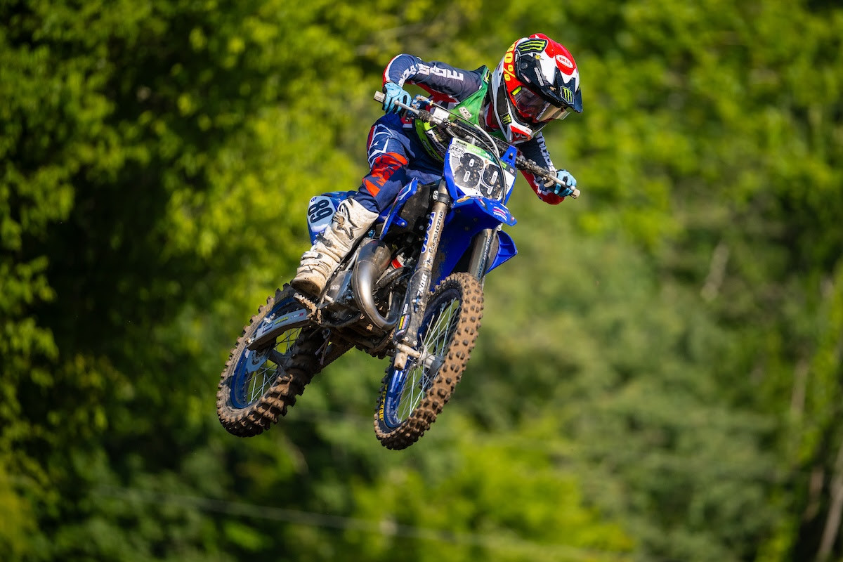 Yamaha rider Tayce Morgan took an exciting win in Moto 2 of Mini Sr. 2.