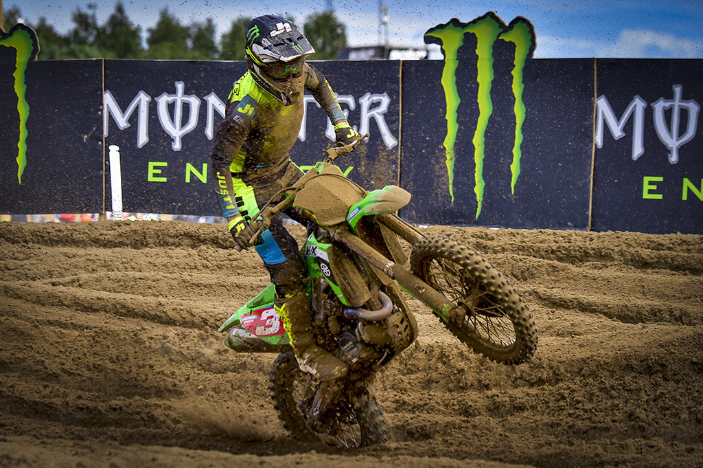 Febvre won the first moto in a huge battle with Coenen.