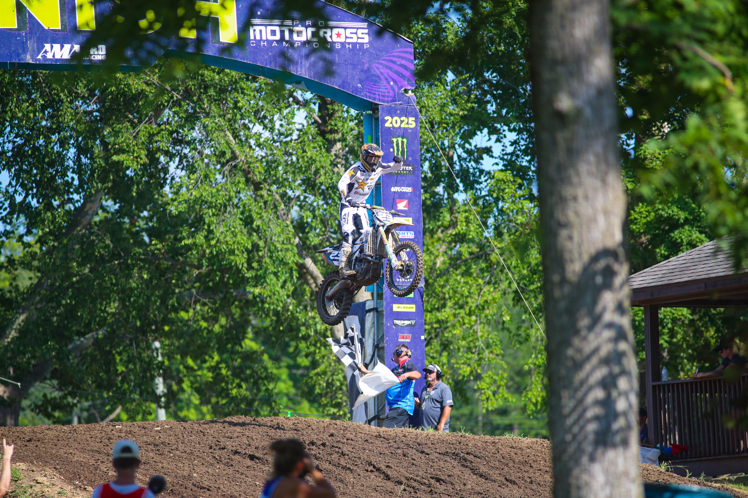 Gibson winning the Ironman SMX Next - Motocross moto two at Ironman Raceway last weekend.