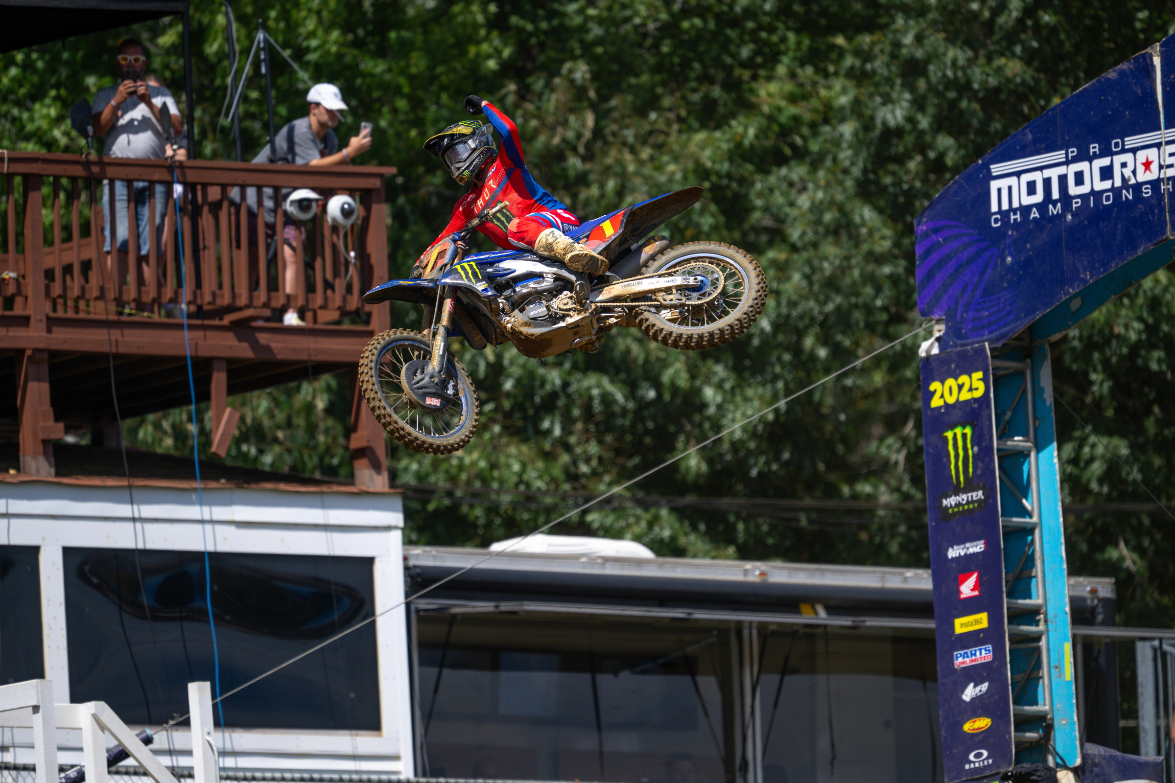 Haiden Deegan claims the first 250 Class moto and clinches the 250 Pro Motocross Championship with one moto remaining.