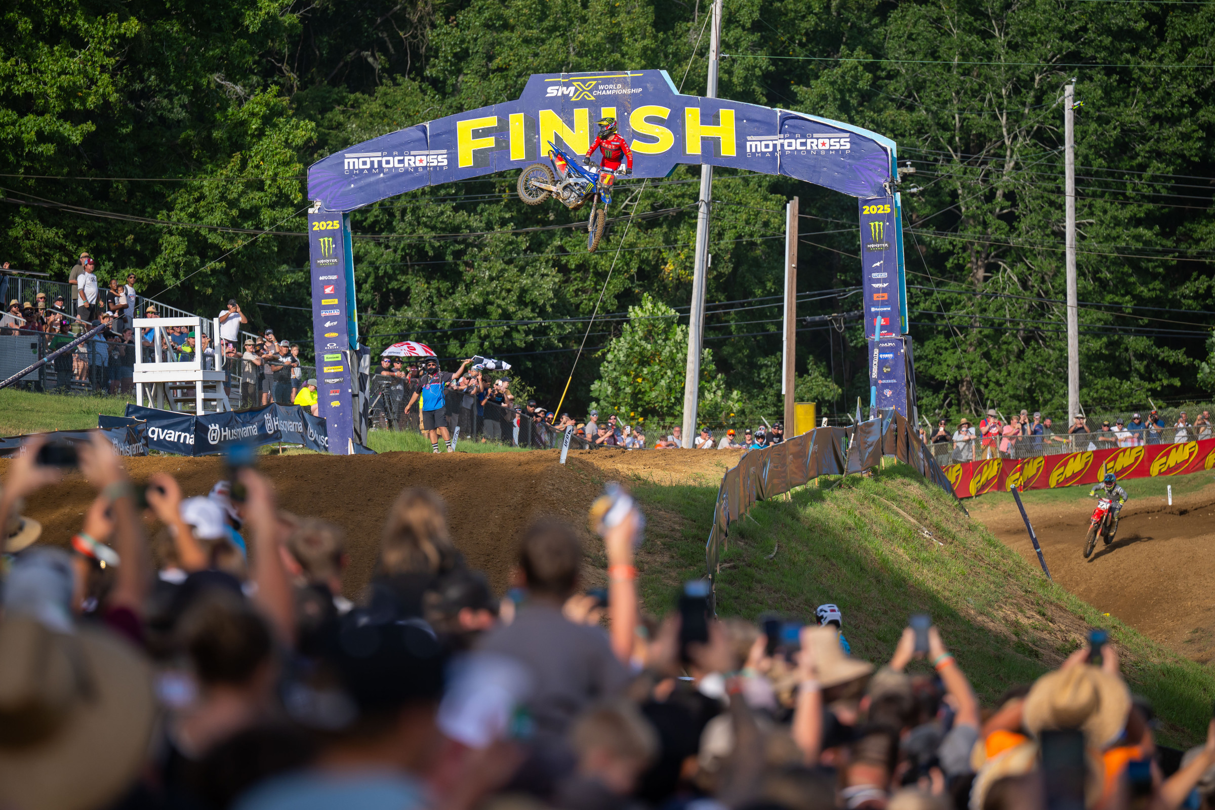 Haiden Deegan wins the final moto of the 2025 AMA Pro Motocross Championship.