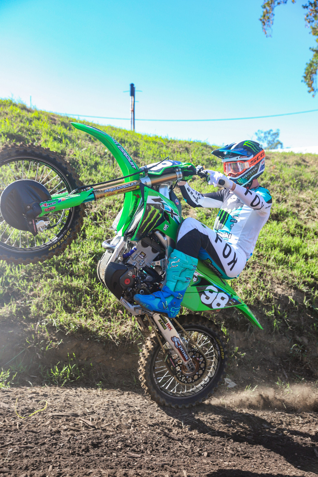 Drew Adams keeping it fun at the Pro Motocross finale.