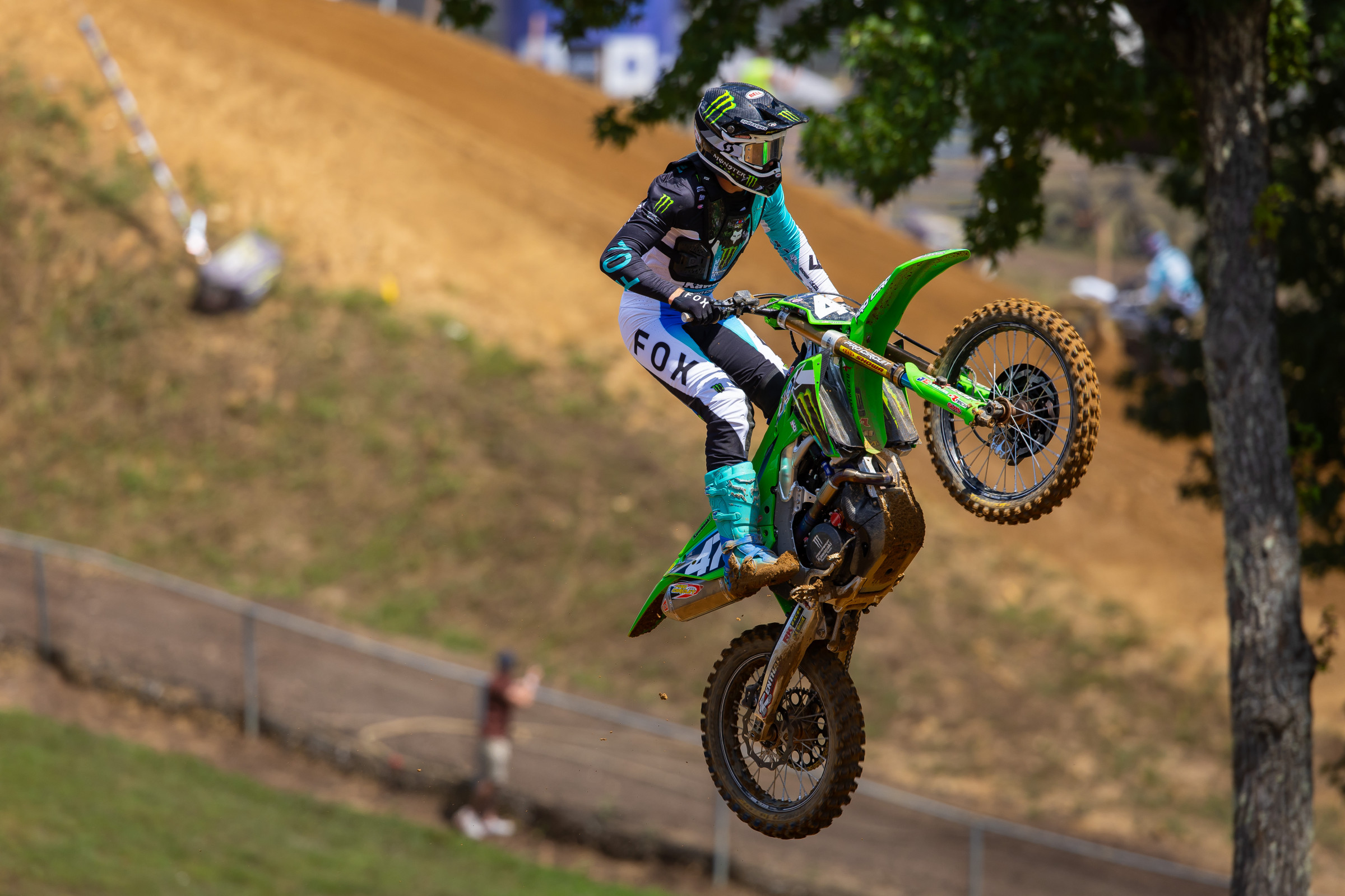 “We found some stuff for the bike before this weekend that helped a ton. Actually, press day was the first day I was on it, and I was so excited to race today.