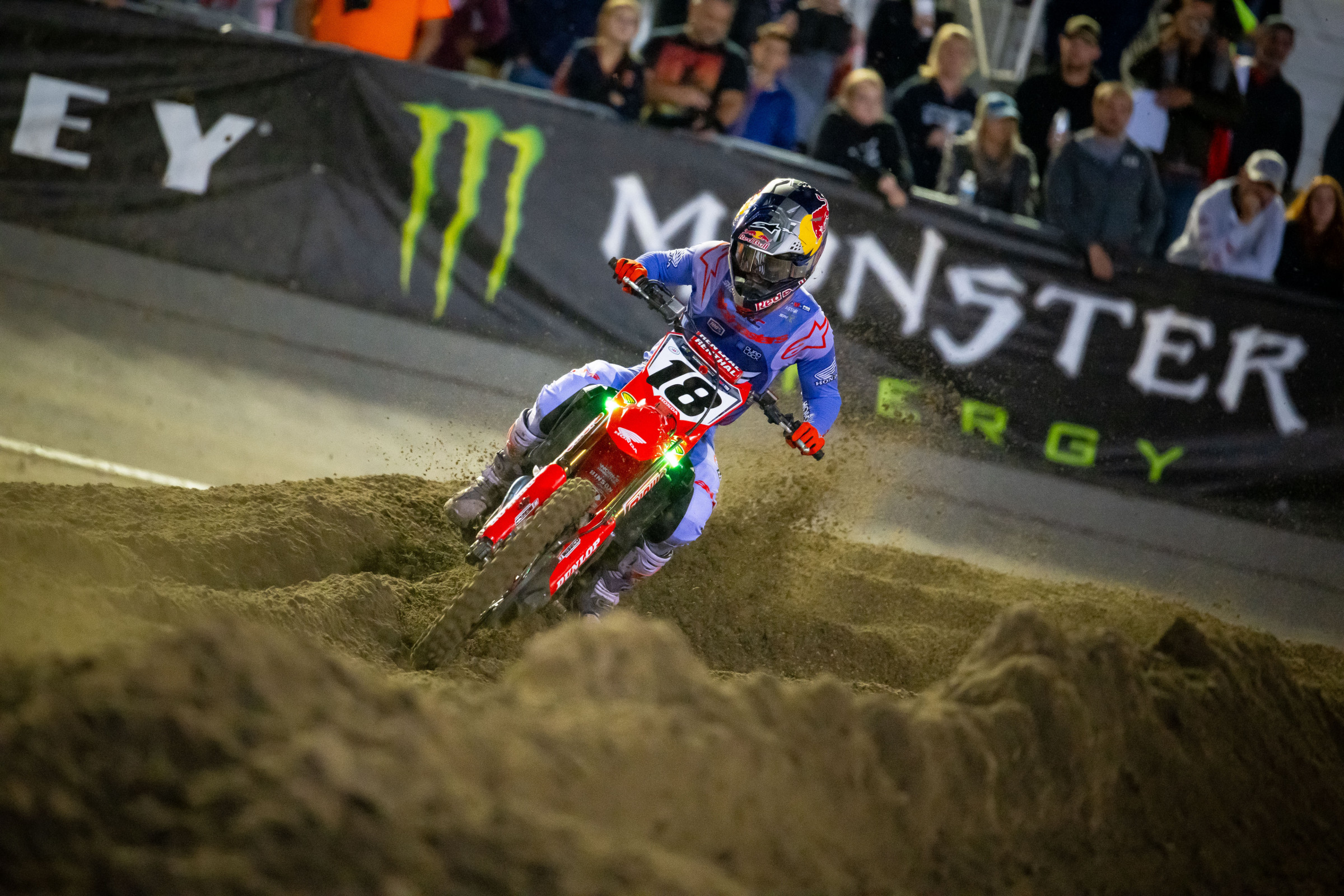 Jett Lawrence at the 2023 SMX Playoffs 2 in Illinois.