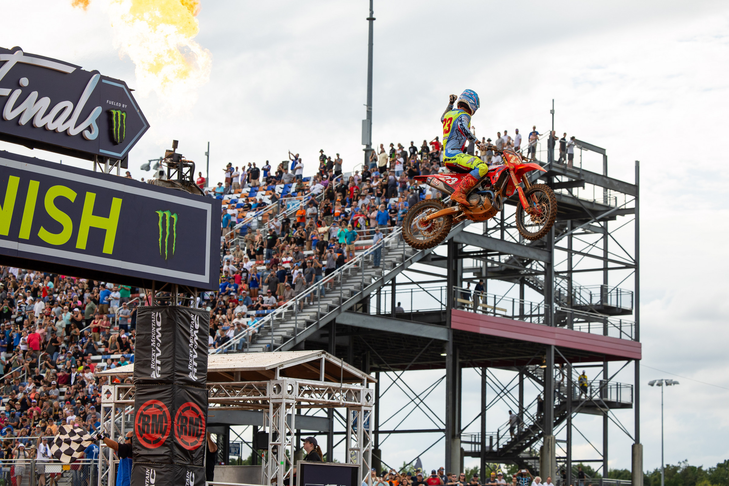 Chase Sexton at the 2023 SMX Playoffs 1 in North Carolina