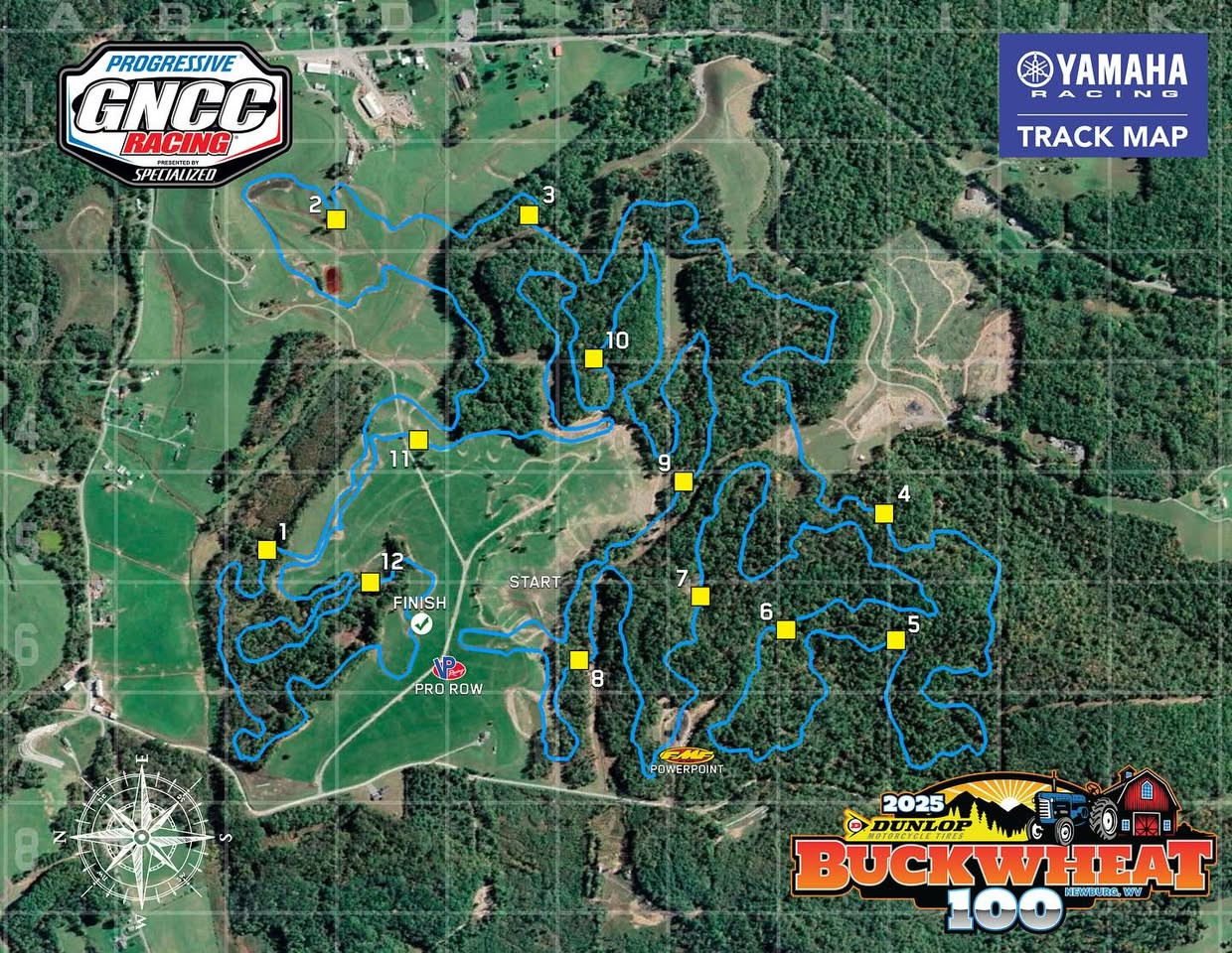 2025 Buckwheat 100 GNCC layout.