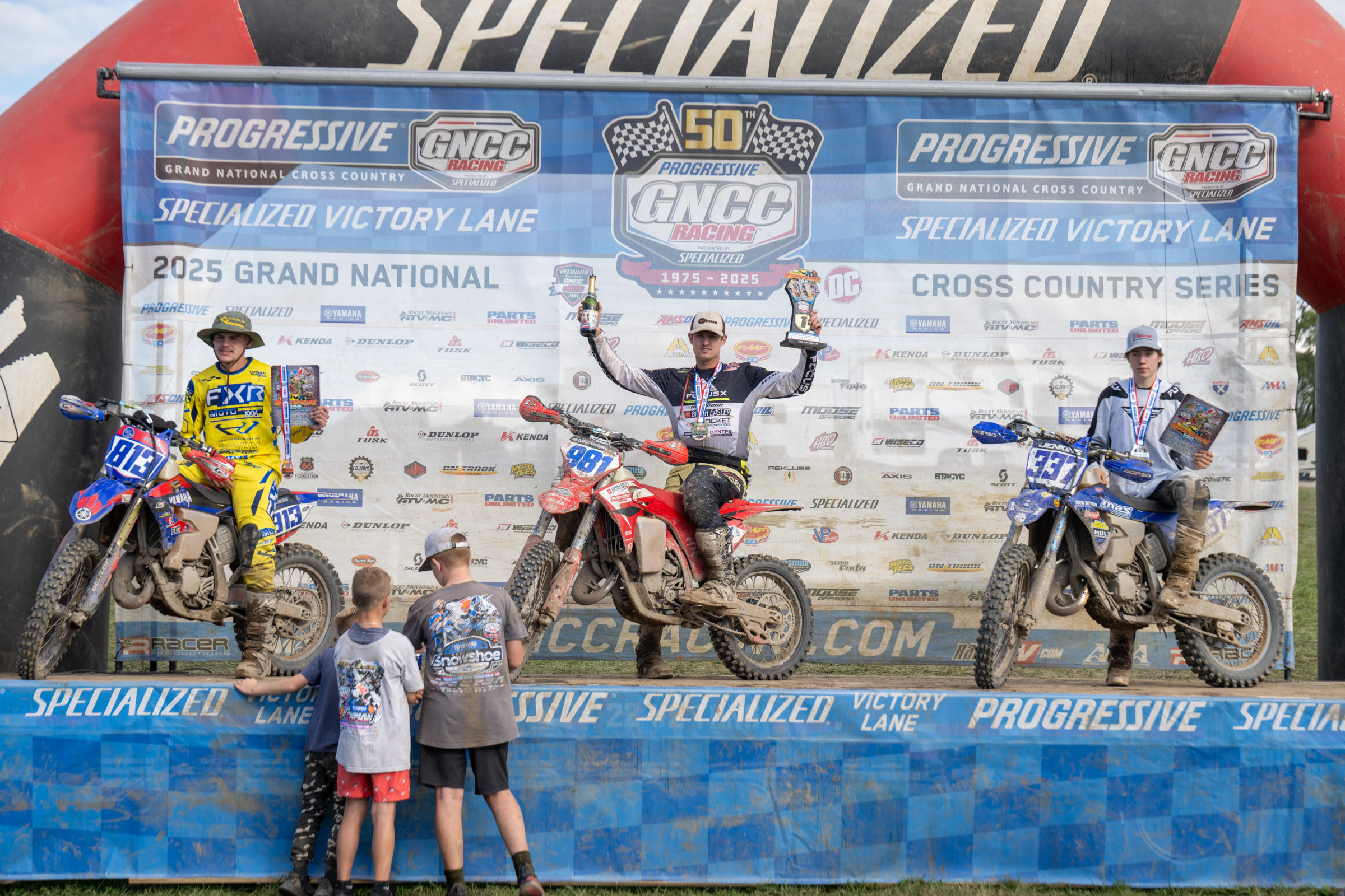 Jonathan Johnson (center) earned the XC3 class win followed by James Jenkins (right) and Jayson Crawford (left). 