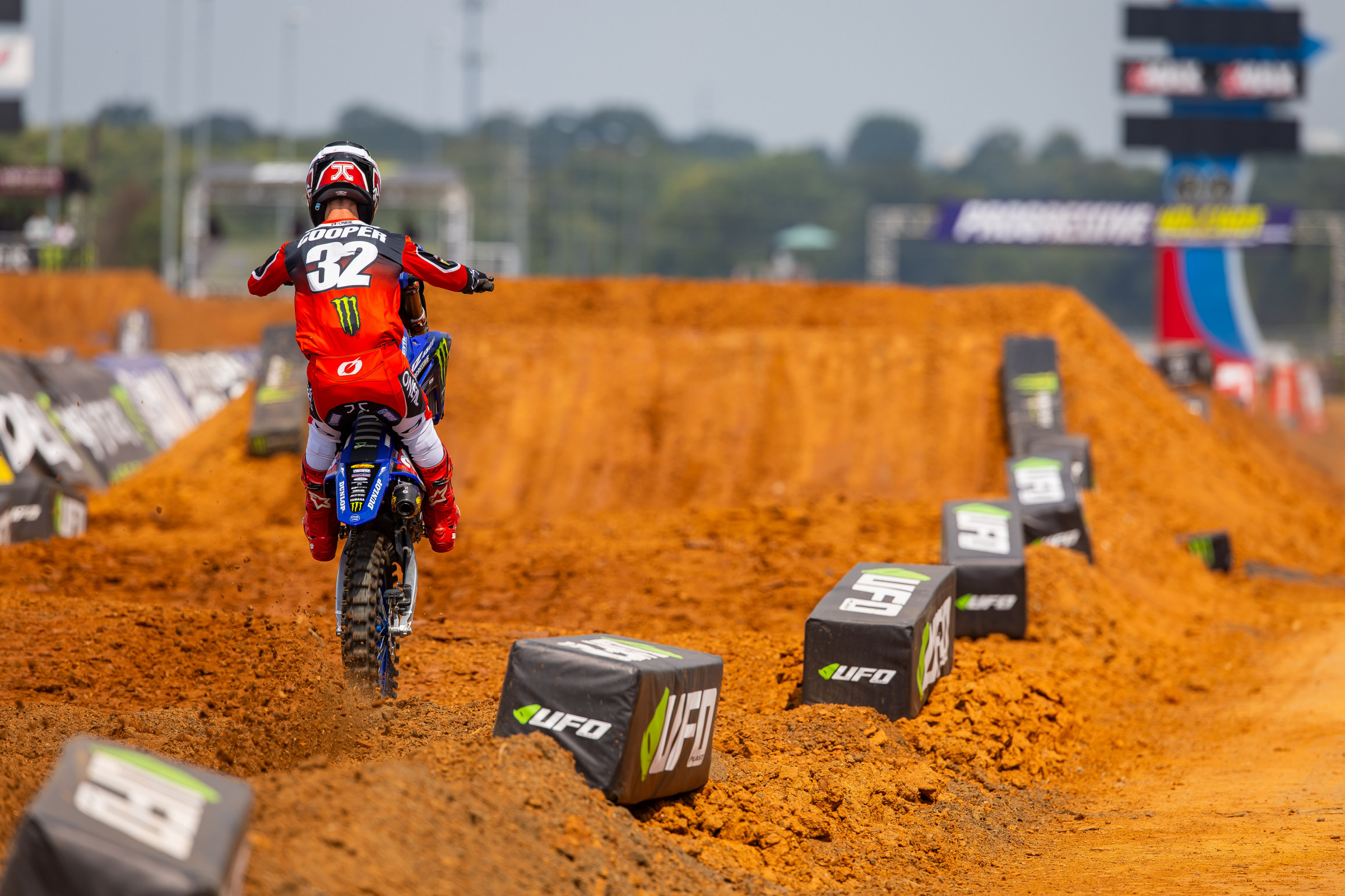 Justin Cooper didn't have the benefit of a second moto to improve his overall score.