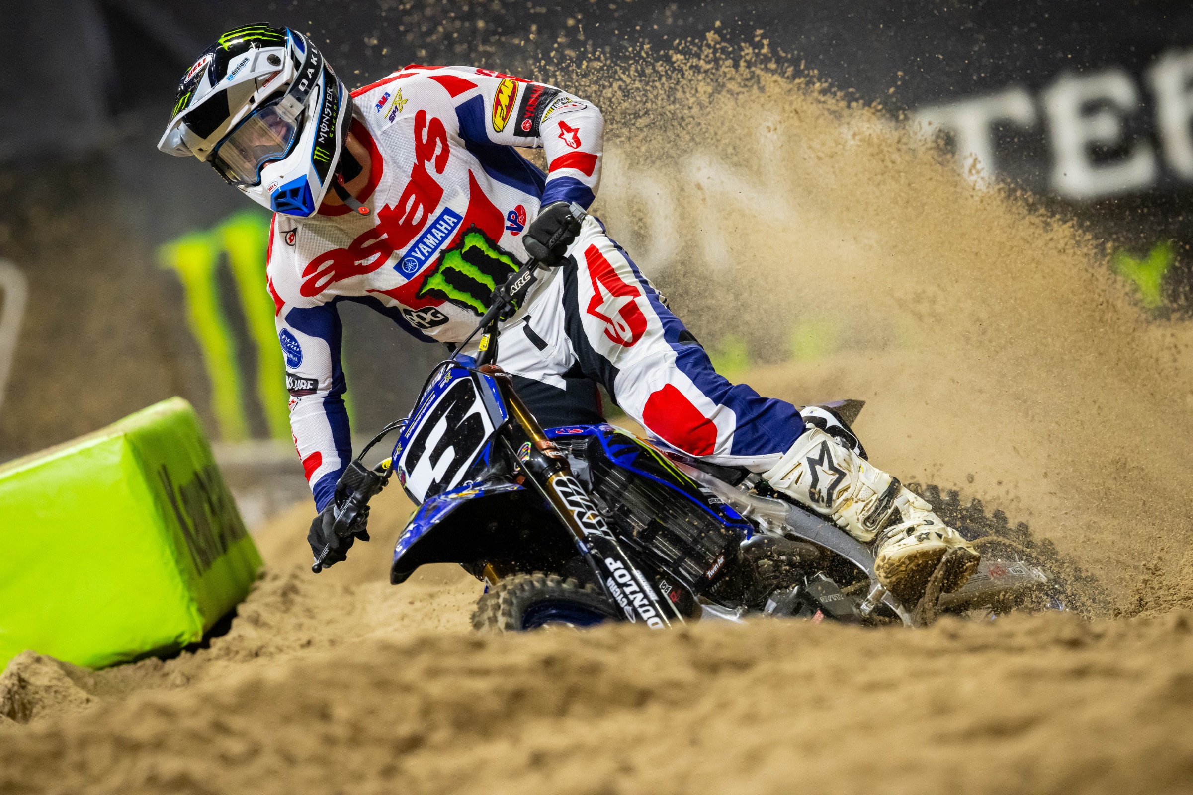 Tomac was in the mix all night, taking third overall. If the Lawrences falter, he could still be SMX World Champion.