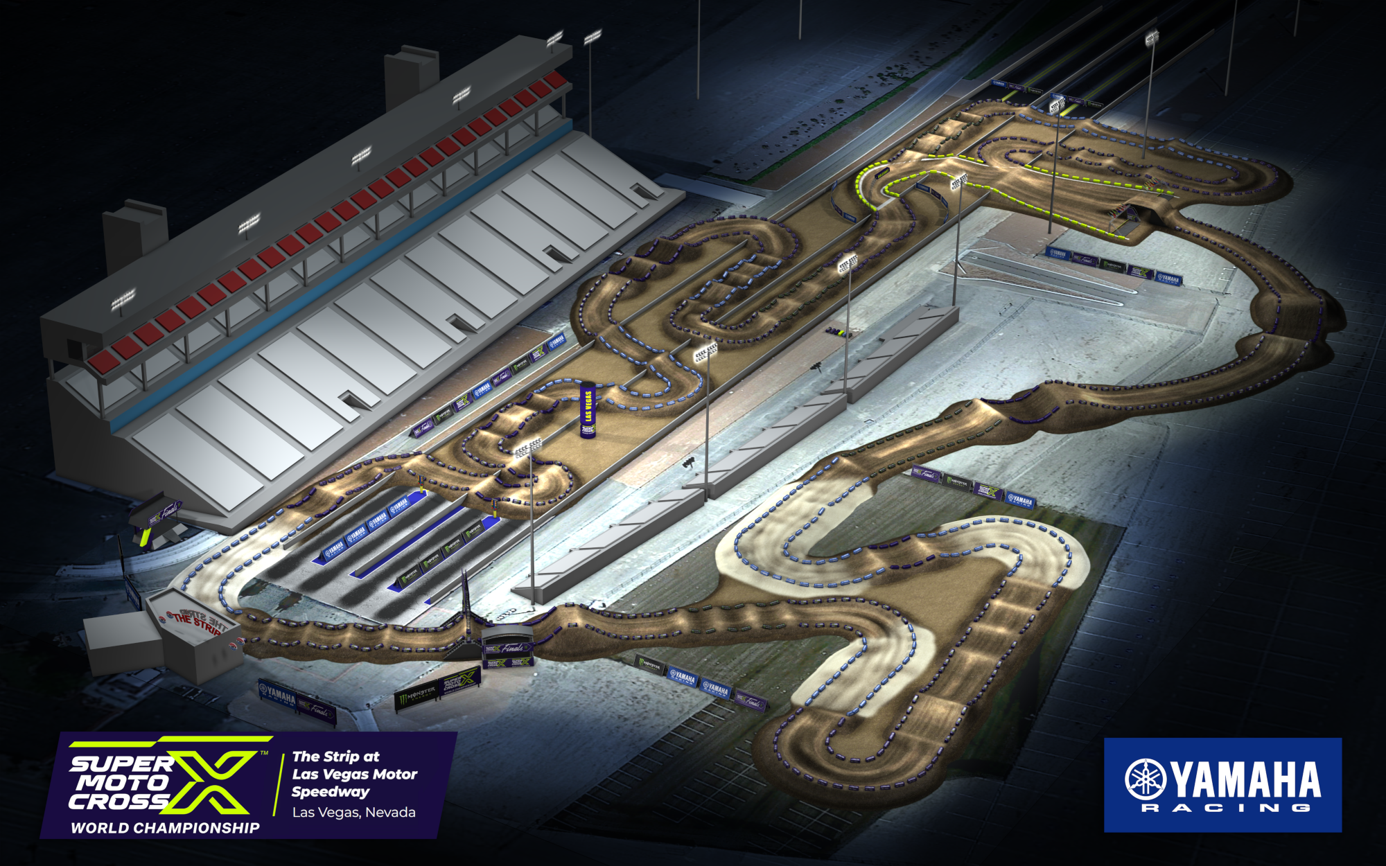2025 Las Vegas SMX track map.