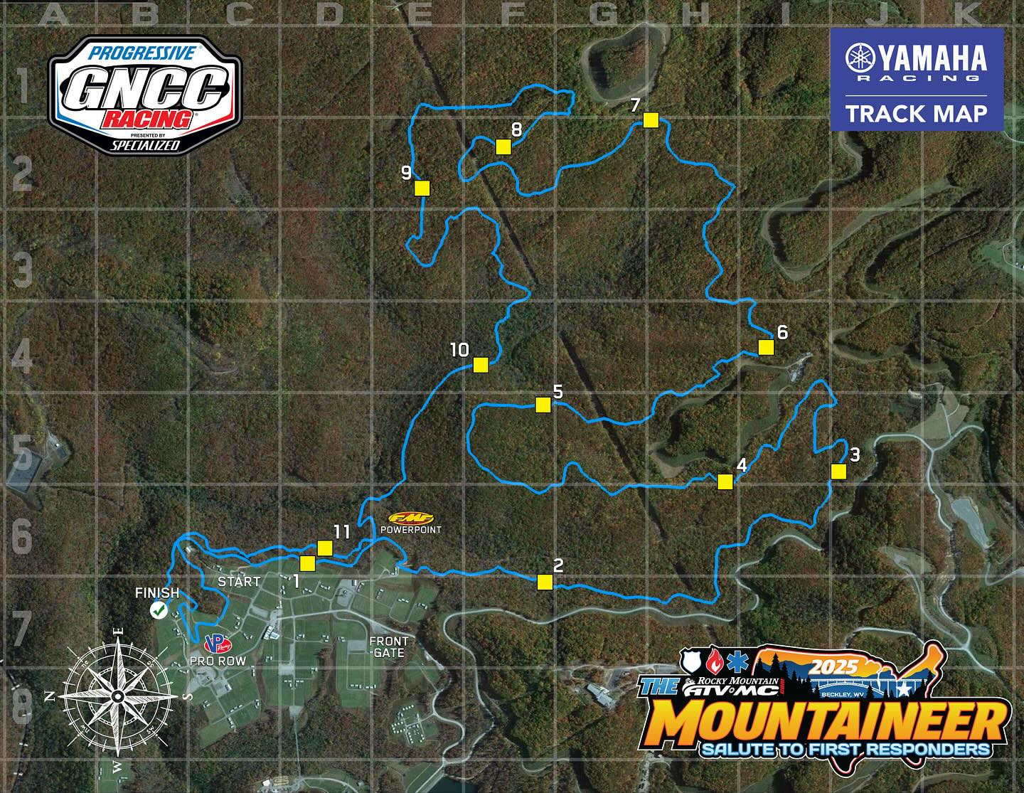 The Mountaineer GNCC layout.