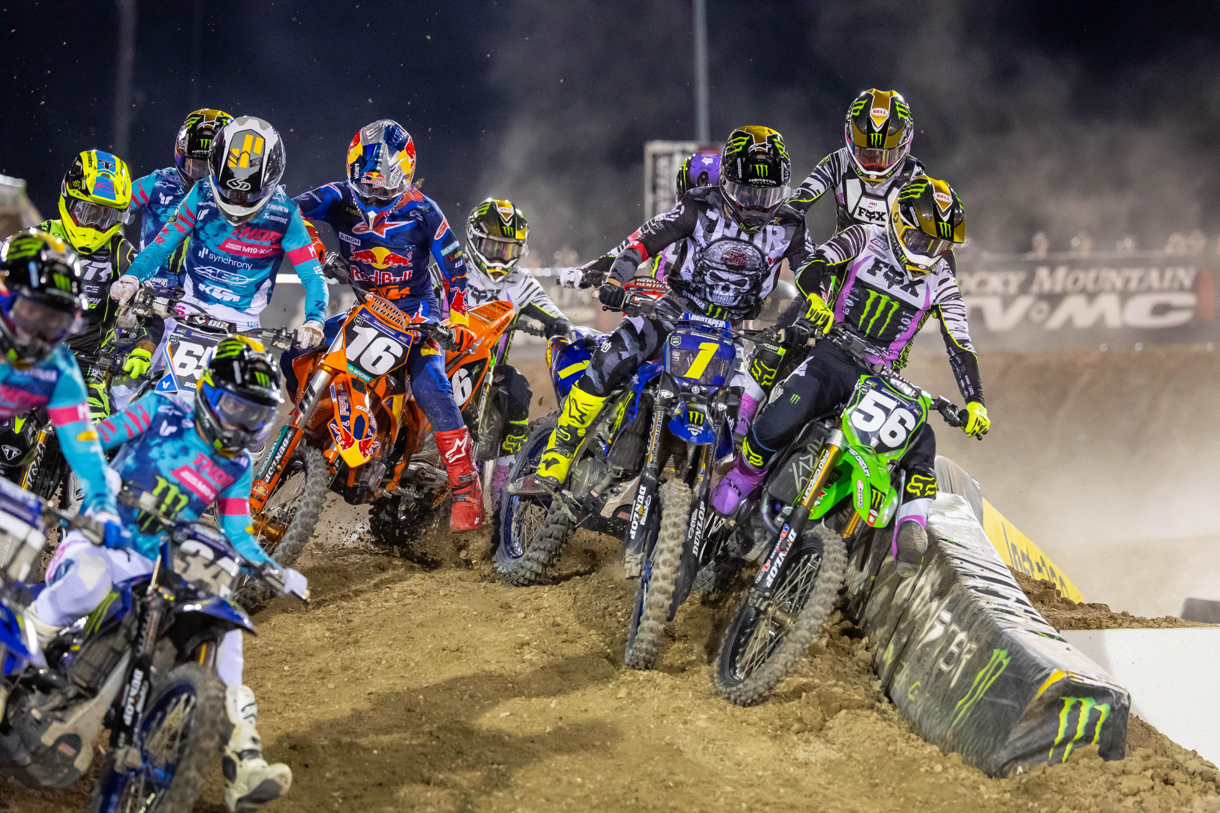 Hammaker got good starts and ran up front all night.