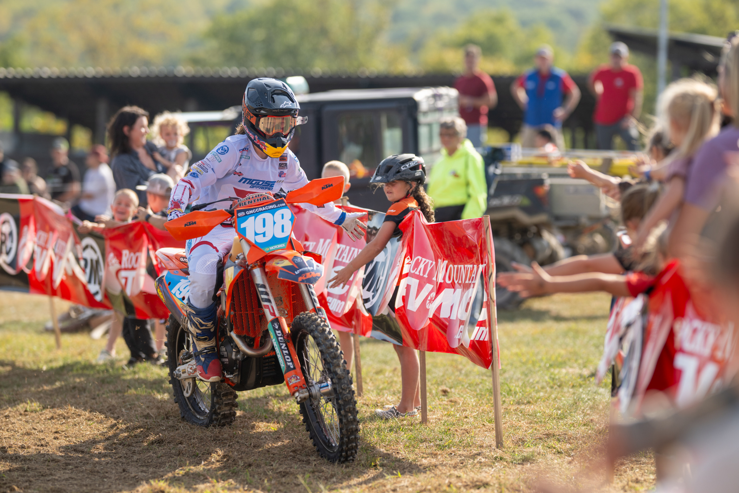 Brandy Richards during opening ceremonies. She won a close battle with Rachel Archer in WXC.