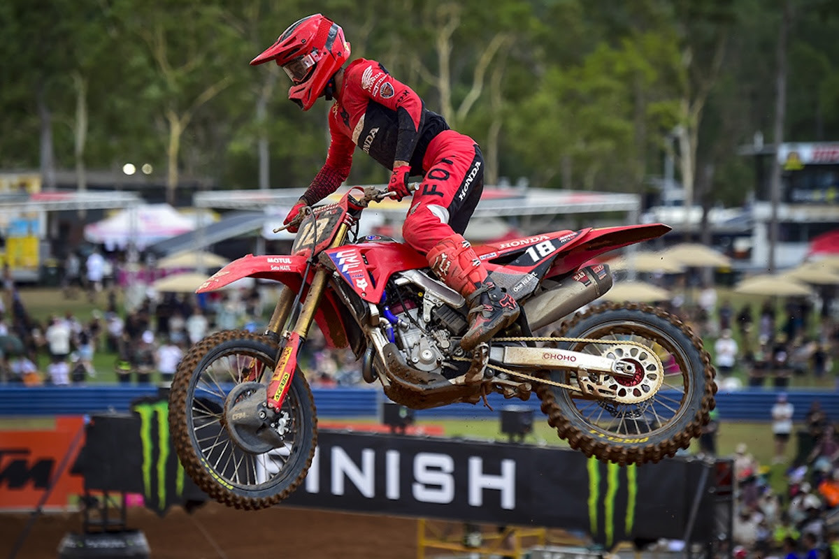 Valerio Lata took third overall in MX2. 