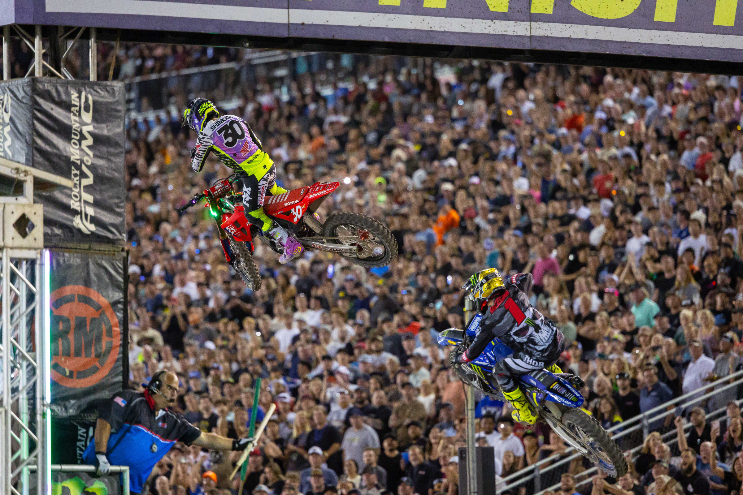 “He [Deegan] said, ‘You're never going to know what's about to come’ and I said, ‘I don't speak English.” -Jo Shimoda on his pre-race exchange with Haiden Deegan. 