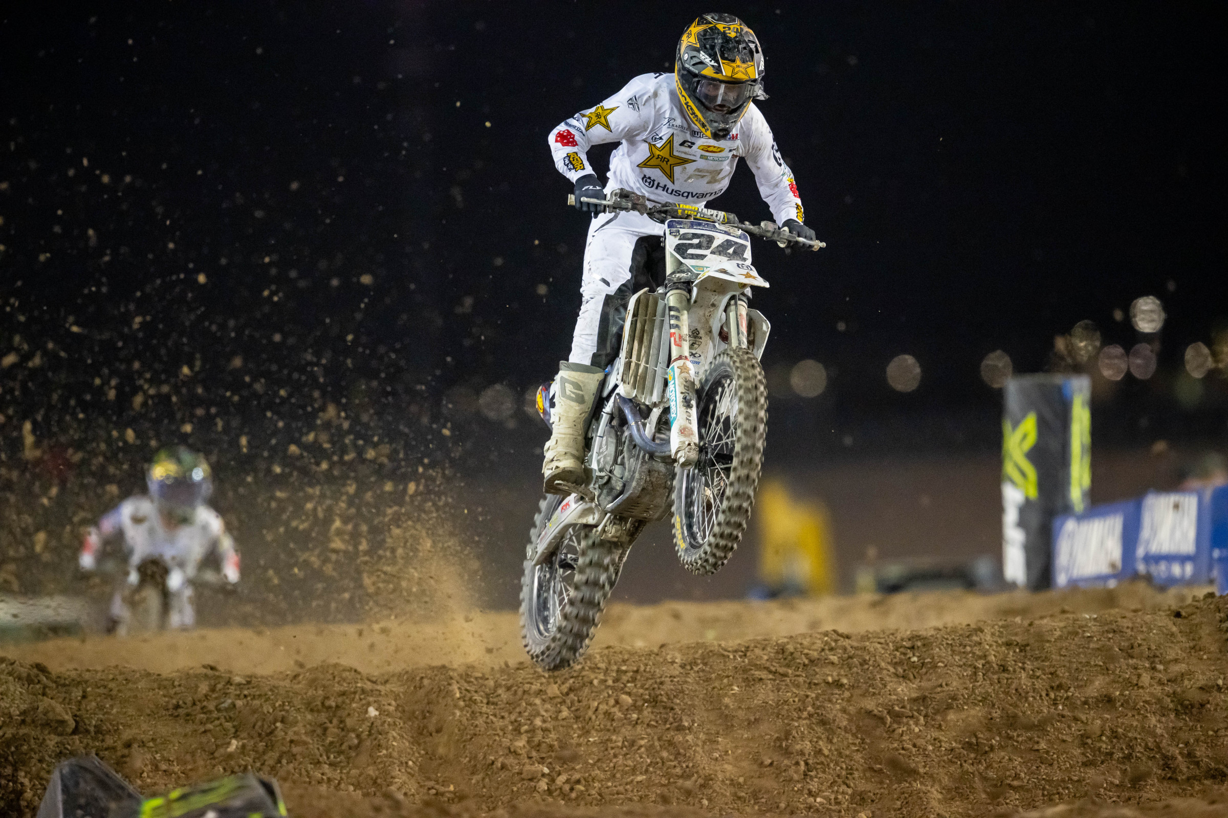 RJ Hampshire is stepping up to fill Chase Sexton's slot.