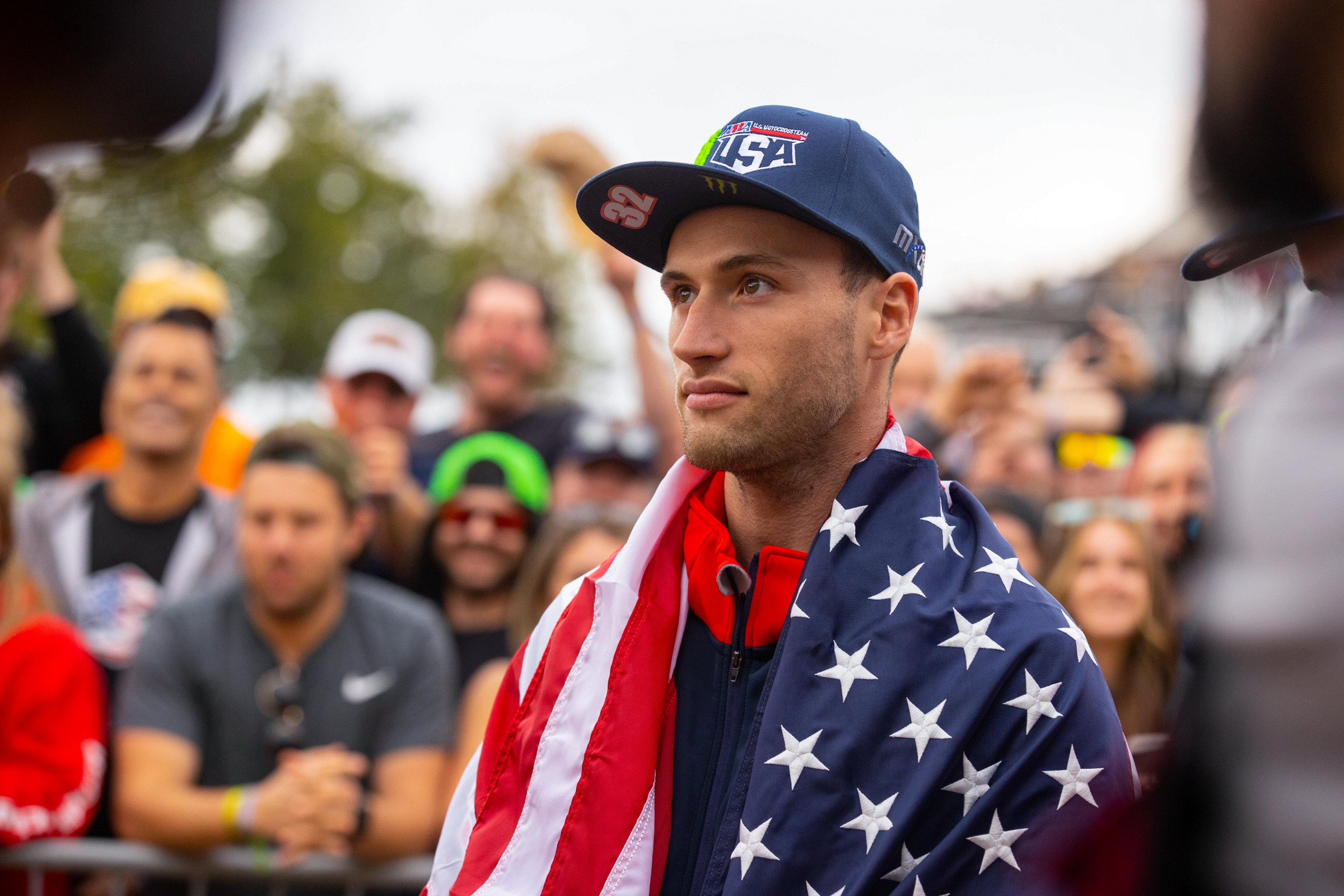 Justin Cooper as part of the winning team in 2022 at Red Bud. 