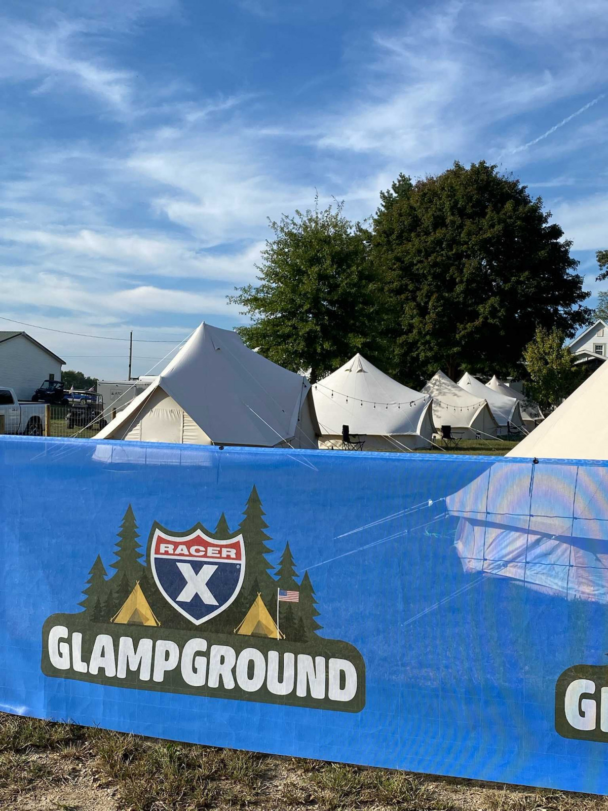 A look at the Racer X Glampground inside Ironman Raceway.