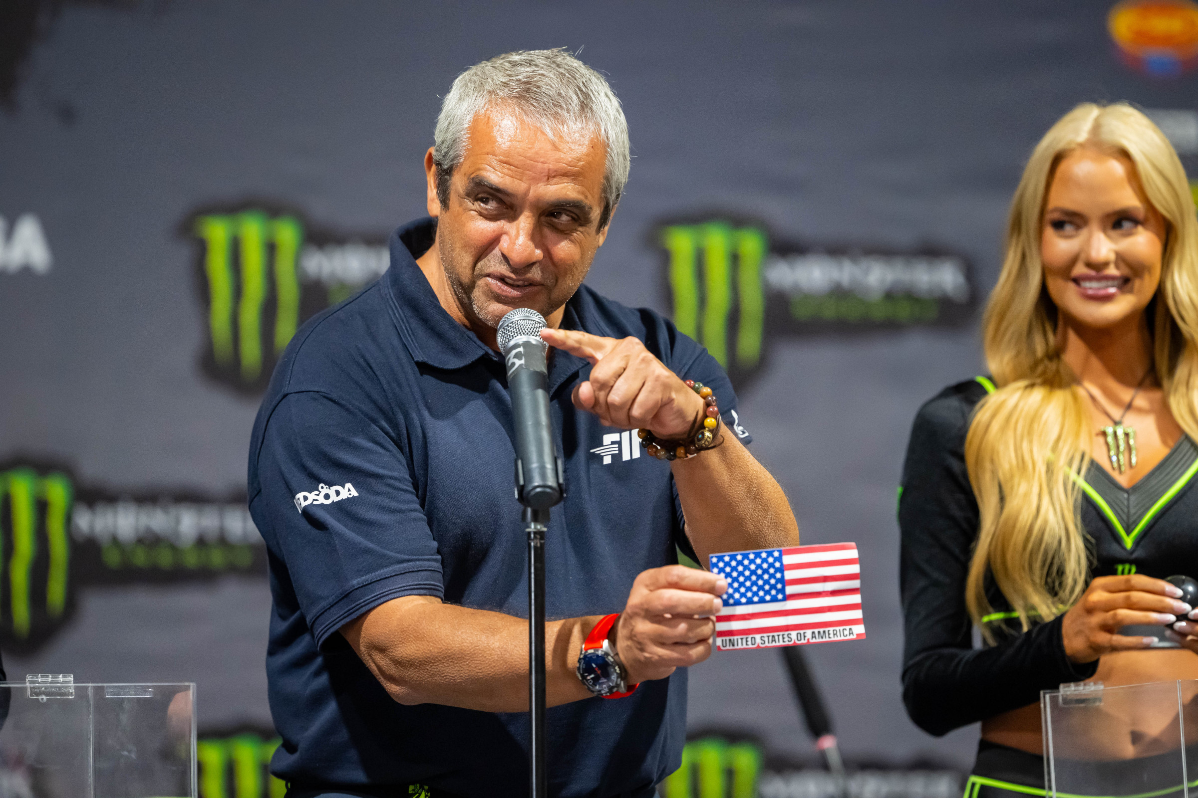 The 35th gate pick for qualifying was selected for the United States in the random selection on Friday at Ironman.