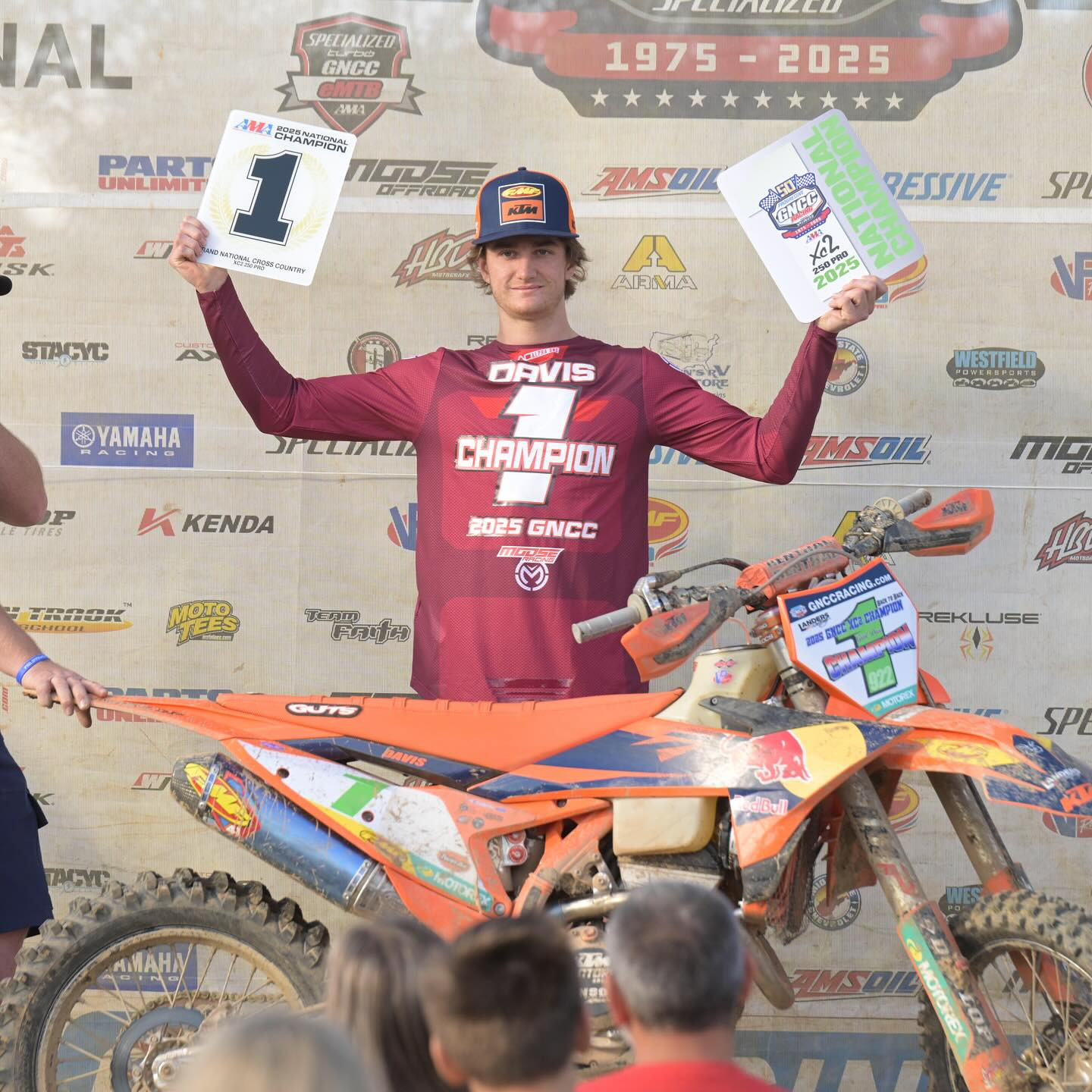 Grant Davis (KTM) is the 2025 XC2 Champion.
