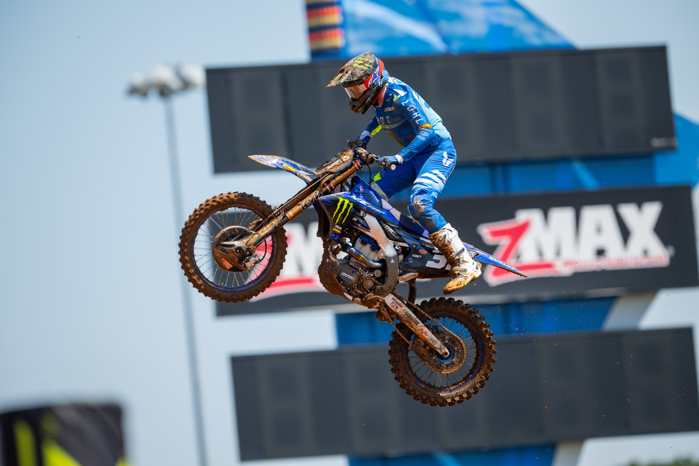 Anstie missed all of the AMA Pro Motocross Championship waiting for his leg to heal, so he had to fight through the Wild Card (LCQ) race at each playoff round.