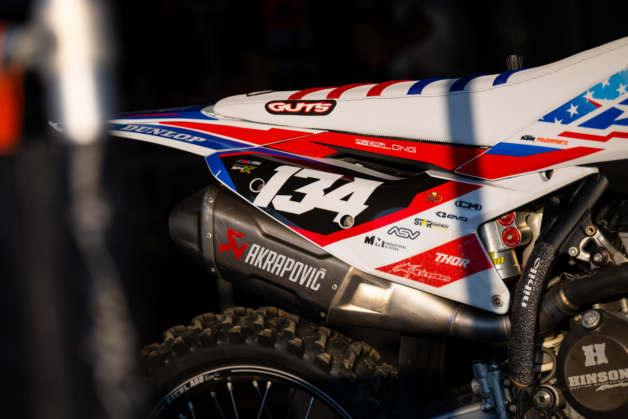 Avery Long's 2025 race bike.