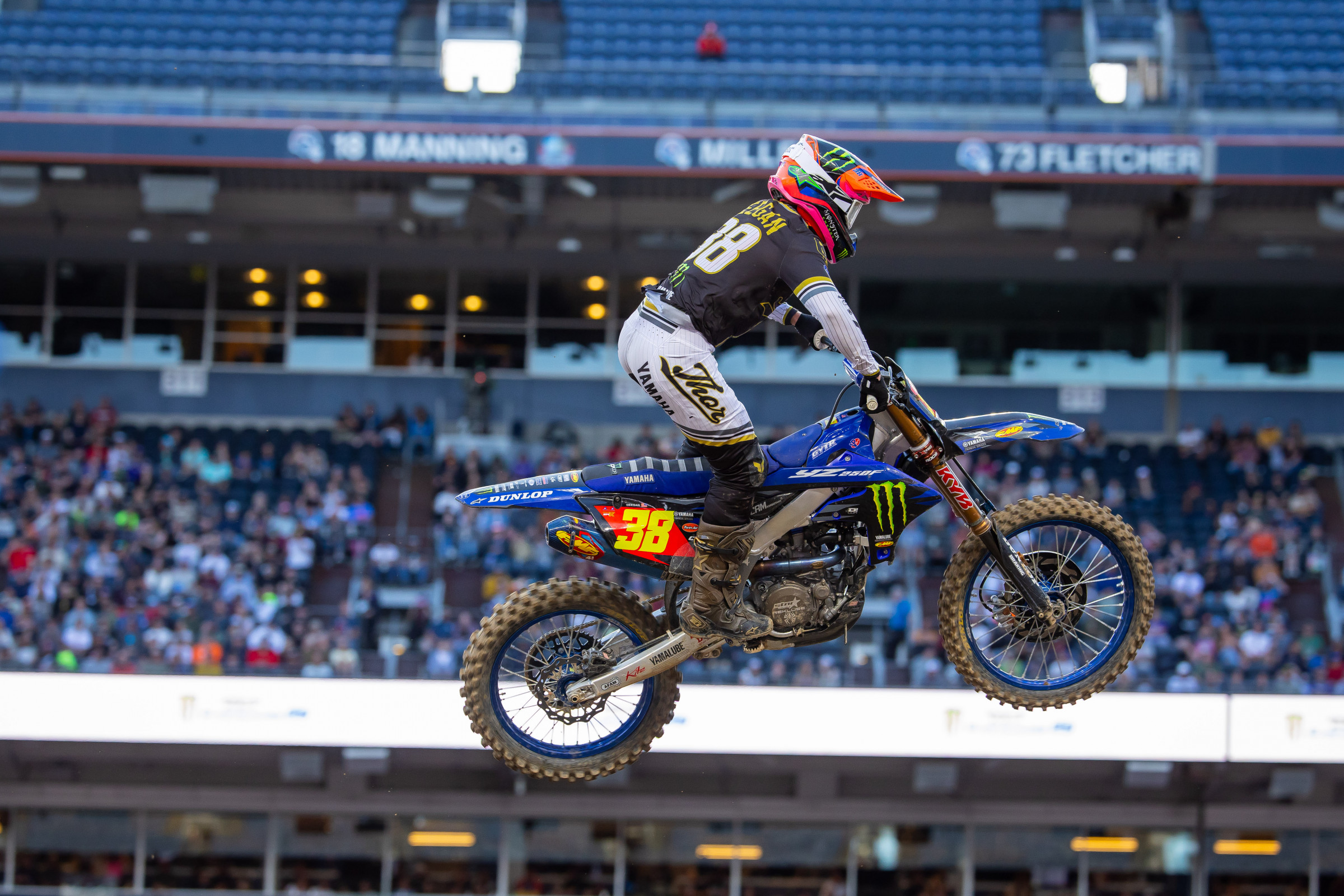 Deegan during a come-from-behind charge in Denver that clinched his first SX title.