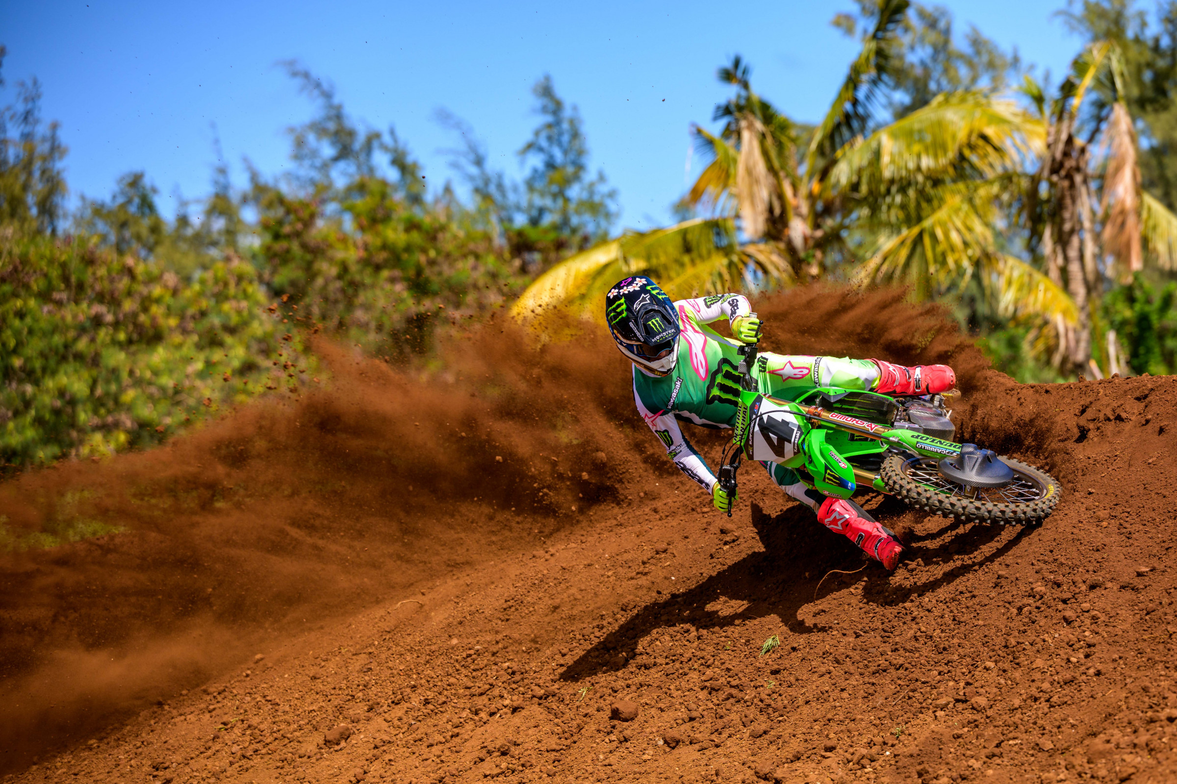 Photos and Videos: Chase Sexton’s Monster Energy Kawasaki Photo Shoot in Hawaii