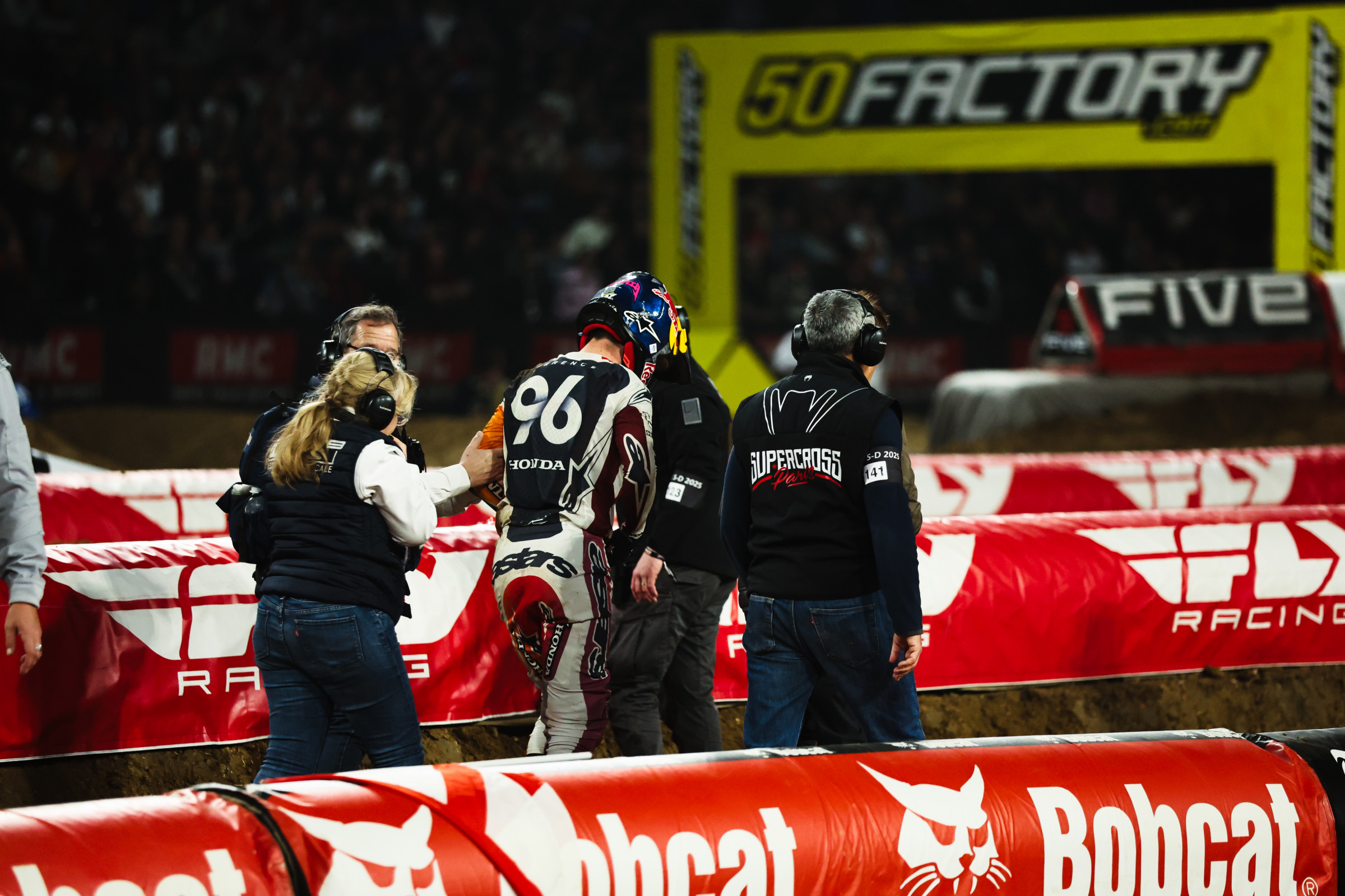 Scary crash for Hunter.