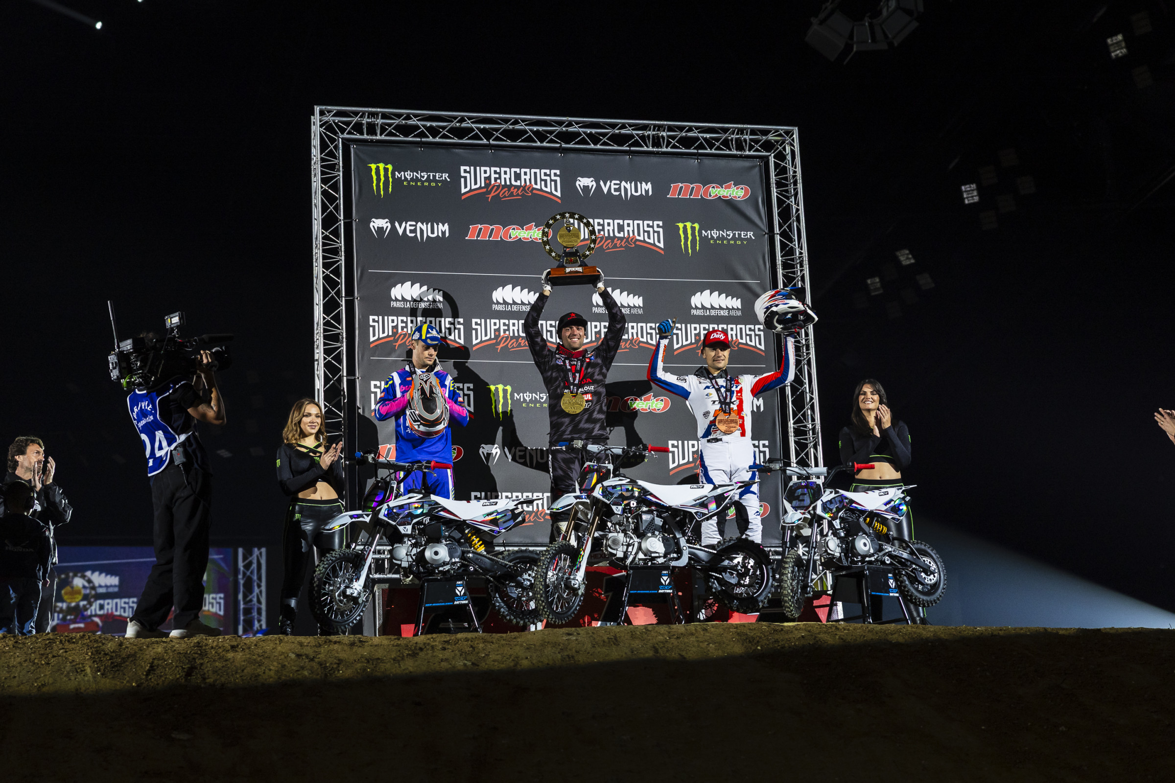 Prince of Paris overall podium: Anthony Bourdon, Luke Clout, Calvin Fonvielle.