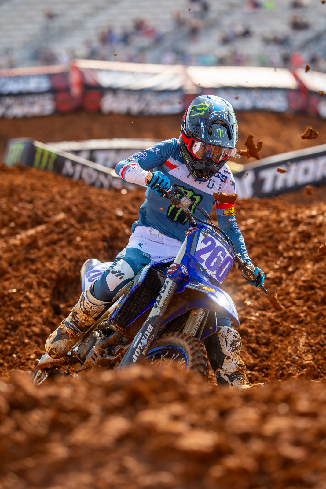 Carson Wood at the 2025 SMX Next World All-Stars race in North Carolina.