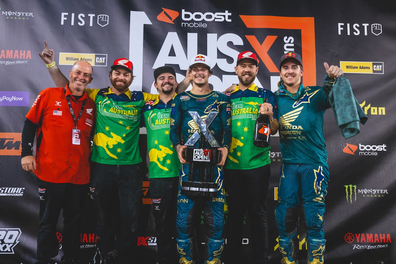 The Lawrences and the crew, including mechanics and crew chief from the U.S.&nbsp;