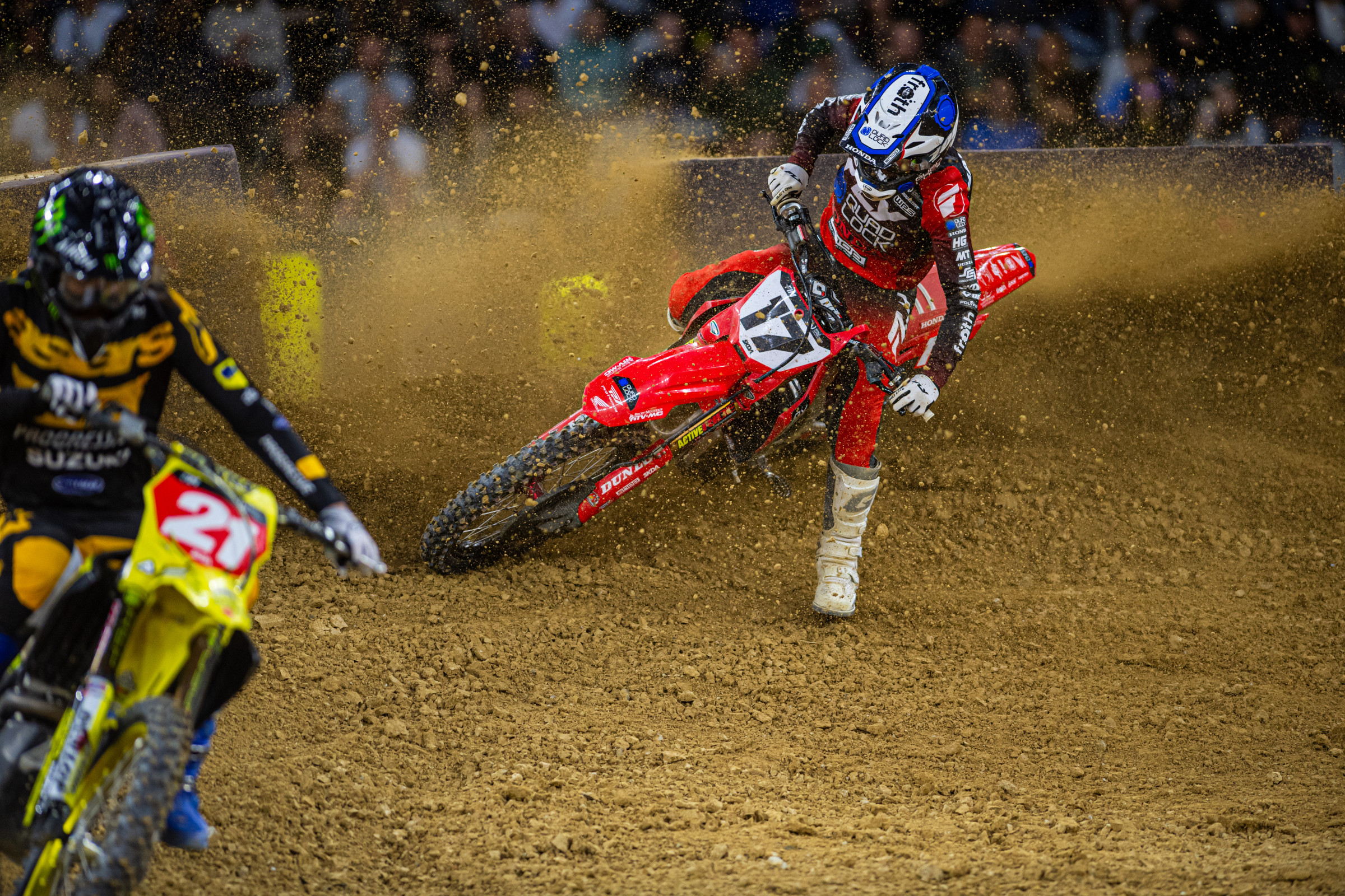 This is how close the contenders were with two turns to go!