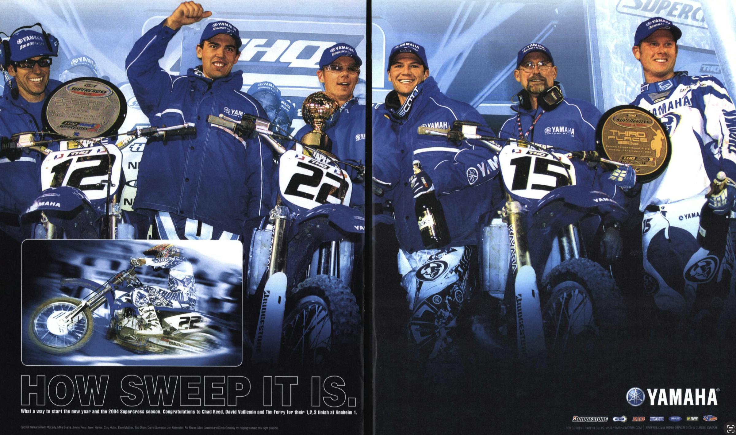 Bob Oliver, on the right between Ferry and Reed, was fill-in while Matthes was in visa hell.