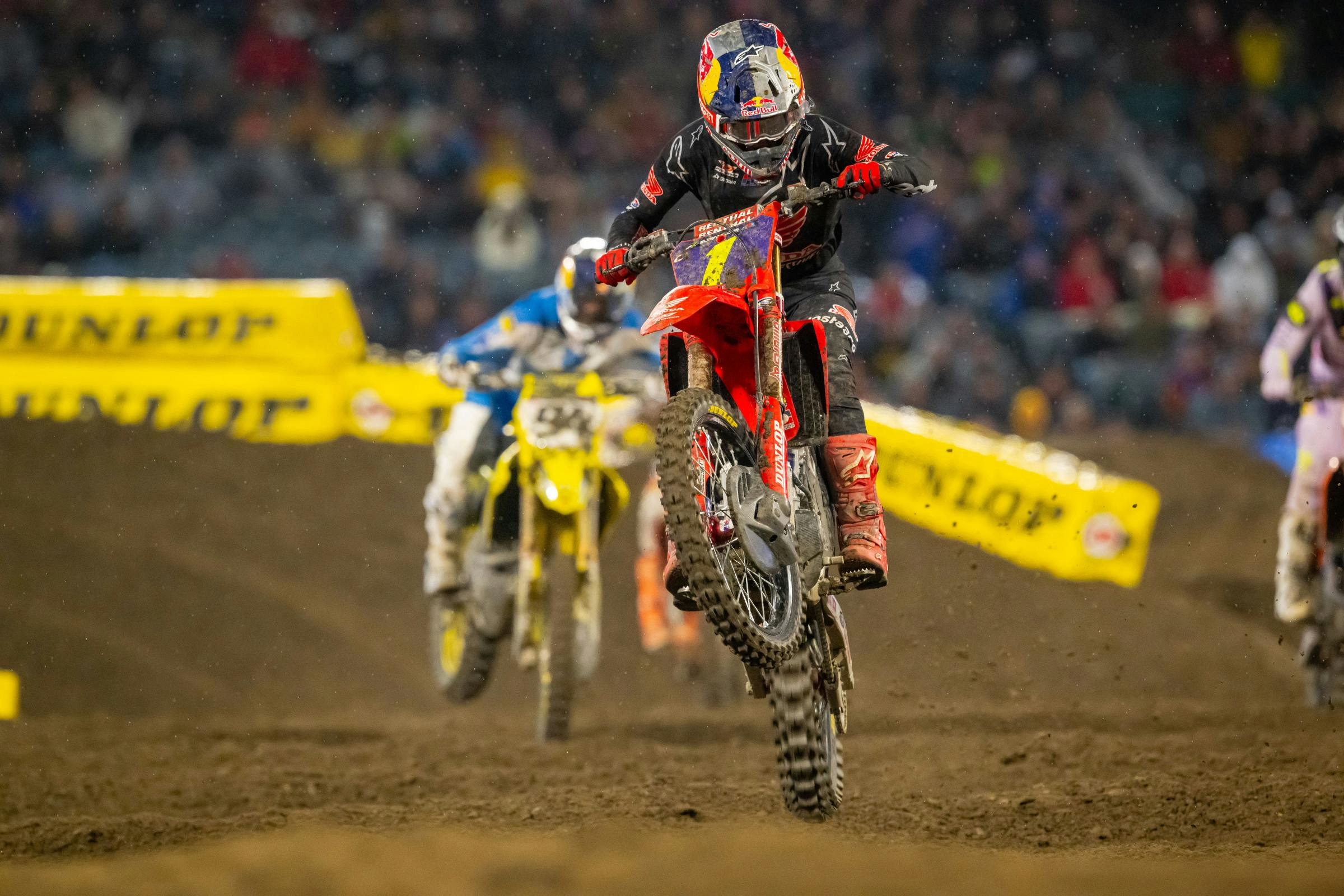 Will Lawrence return for late rounds of Monster Energy Supercross or wait until Pro Motocross begins?