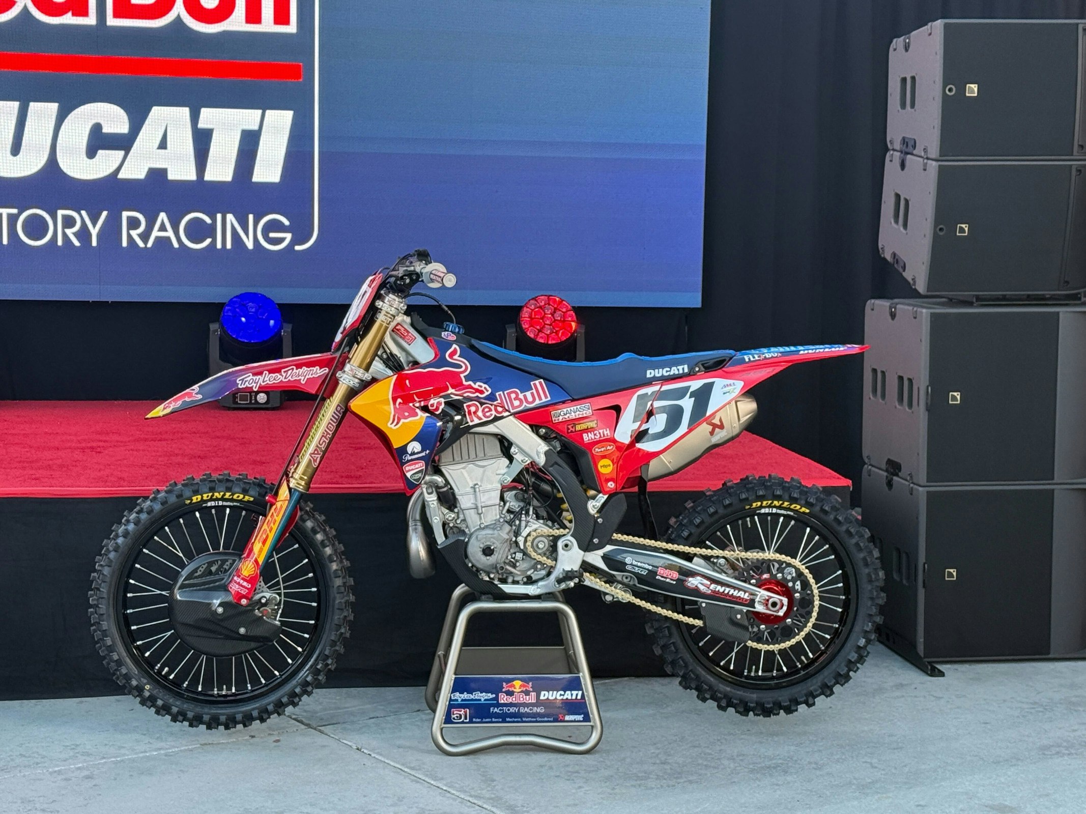 Troy Lee Designs Red Bull Ducati Factory Racing Team Ducati Desmo450 MX Finally Revealed