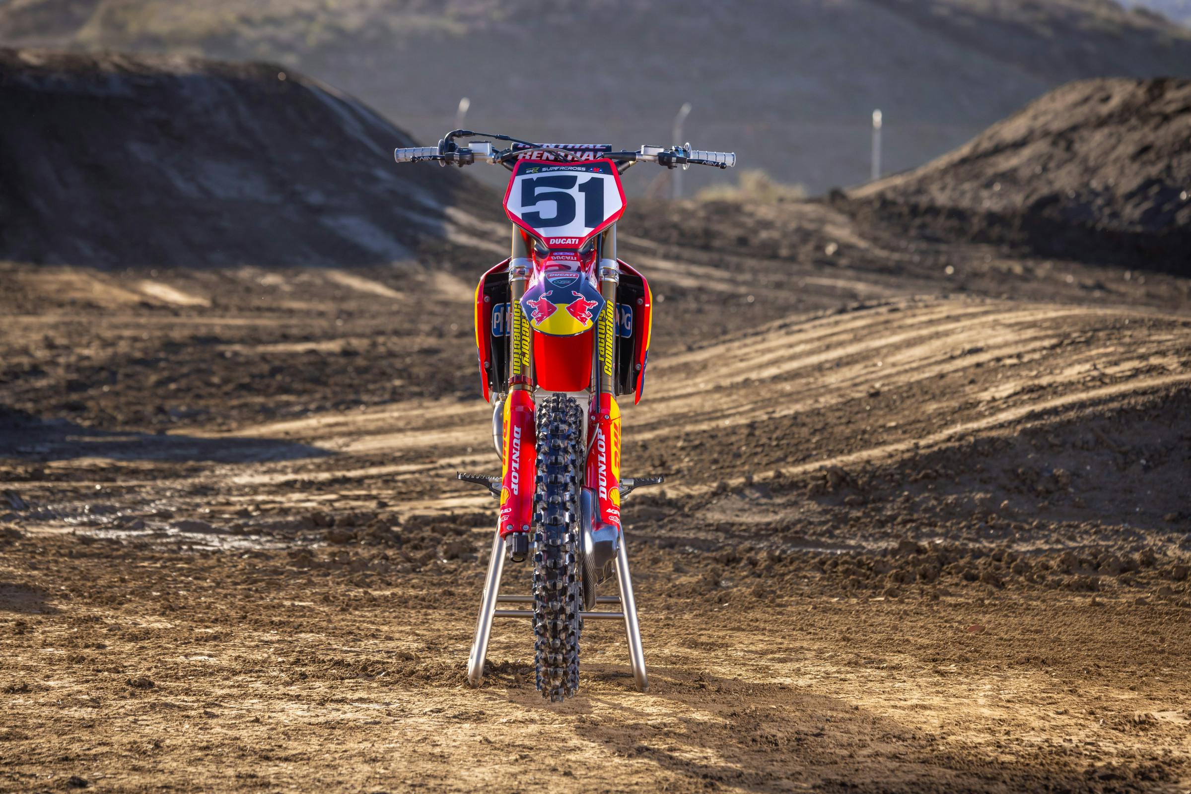 #51 Justin Barcia's Ducati Desmo450 MX