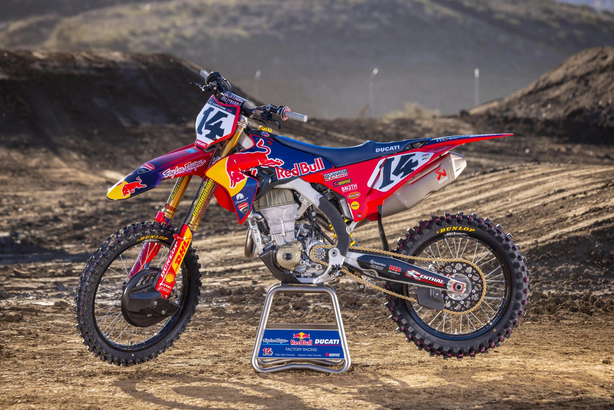 #14 Dylan Ferrandis' Ducati Desmo450 MX