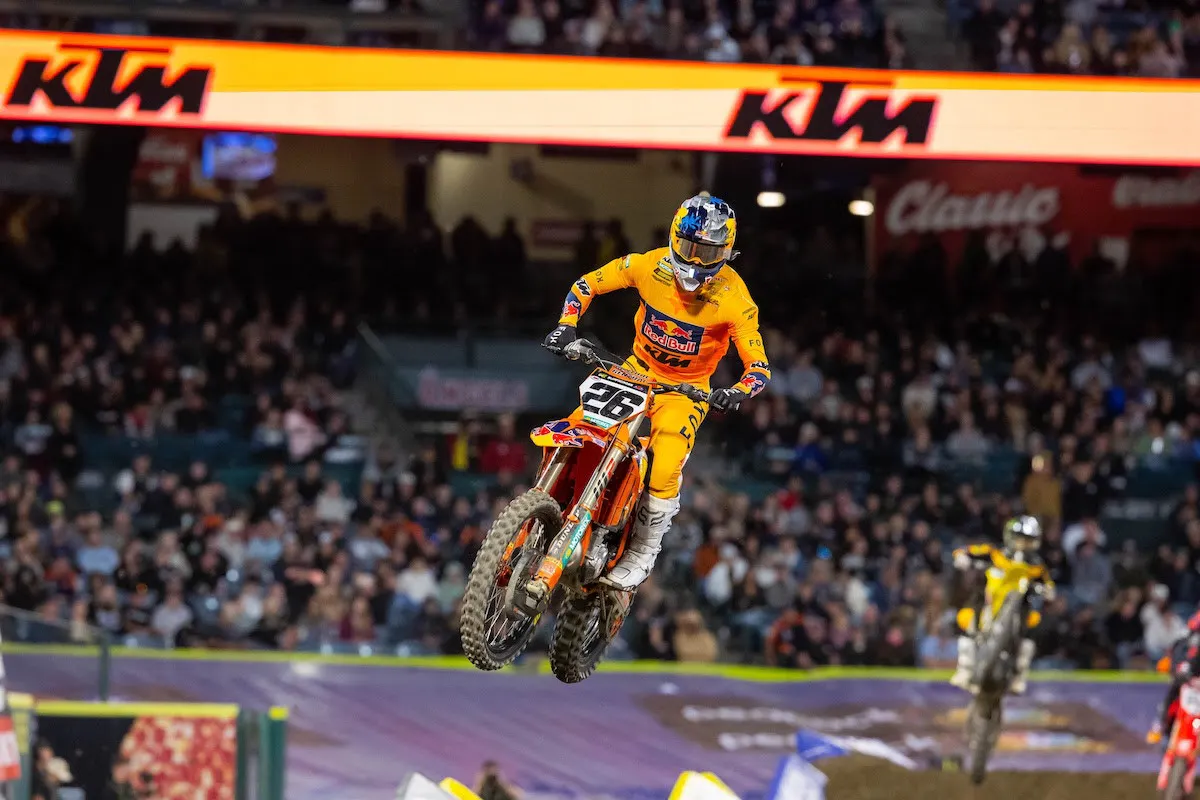 In his first race with Red Bull KTM Factory Racing, Jorge Prado grabbed the holeshot and stayed in the battle up front to secure his first ever podium result since moving to the United States.