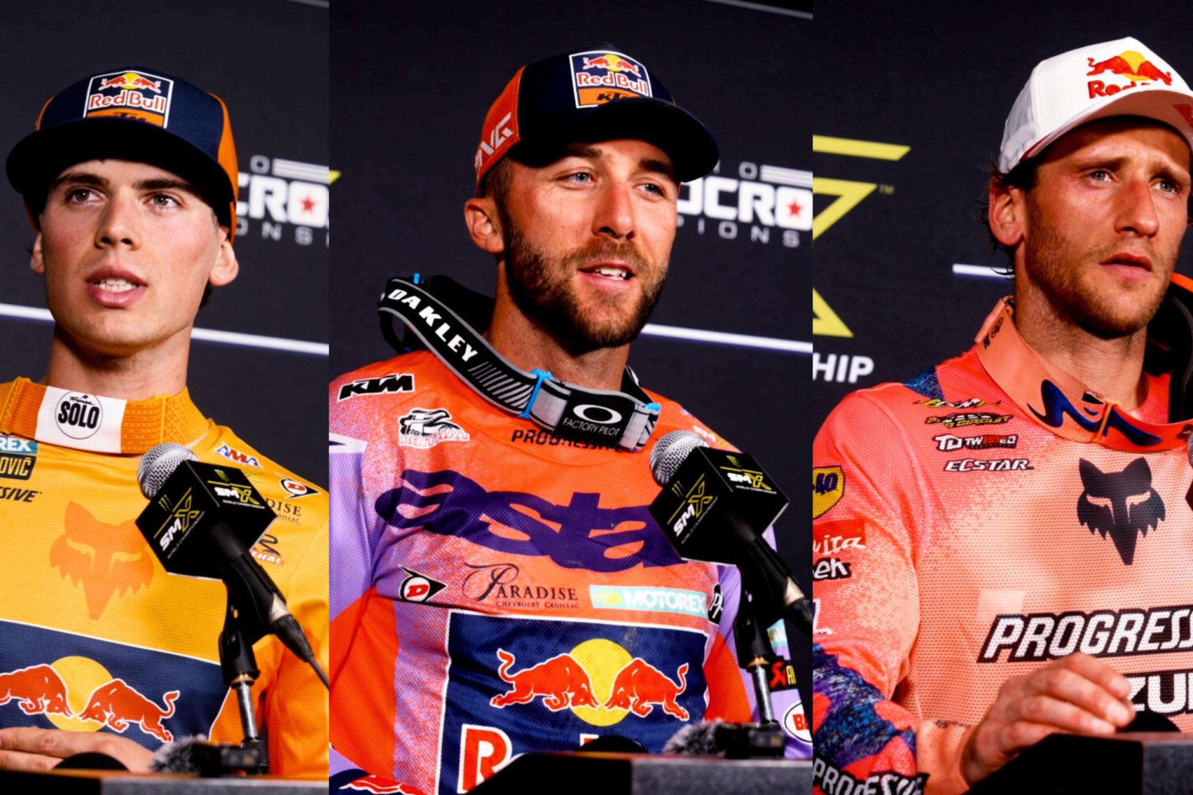 Video: Anaheim 1 450SX Interviews with Prado, Roczen, and Tomac