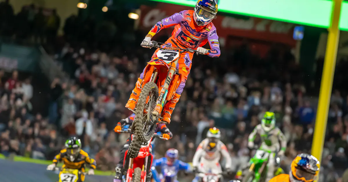 Eli Tomac Wins 2026 Anaheim 1 SX Aboard KTM 450 SX-F - Racer X Eli Tomac Wins 2026 Anaheim 1 SX Aboard KTM 450 SX-F - Racer X