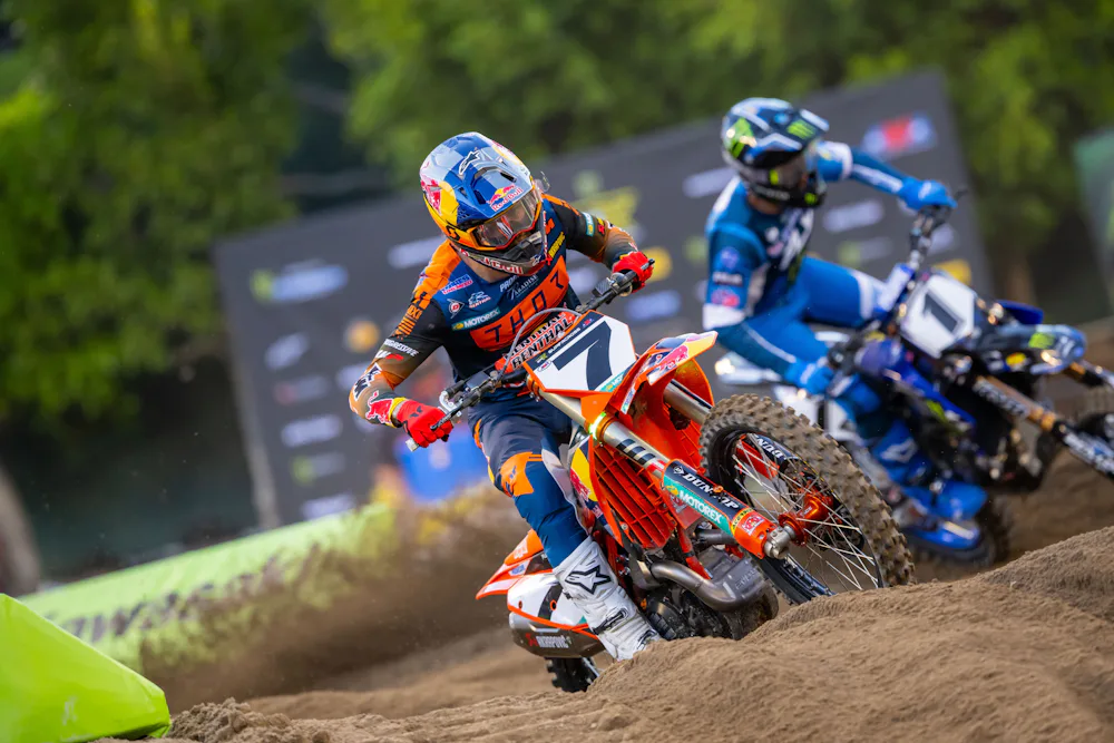 Plessinger: “I felt pretty dang good until Coop [Webb] and I hit the ground.”