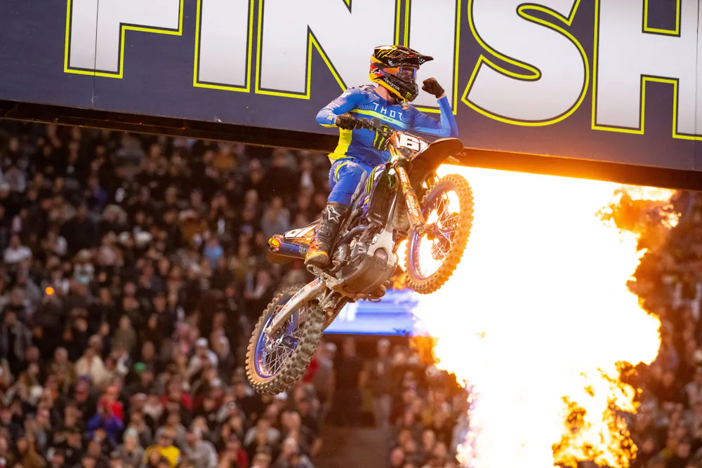 Anstie on Winning Anaheim 1 SX: “To get it done here is definitely special”
